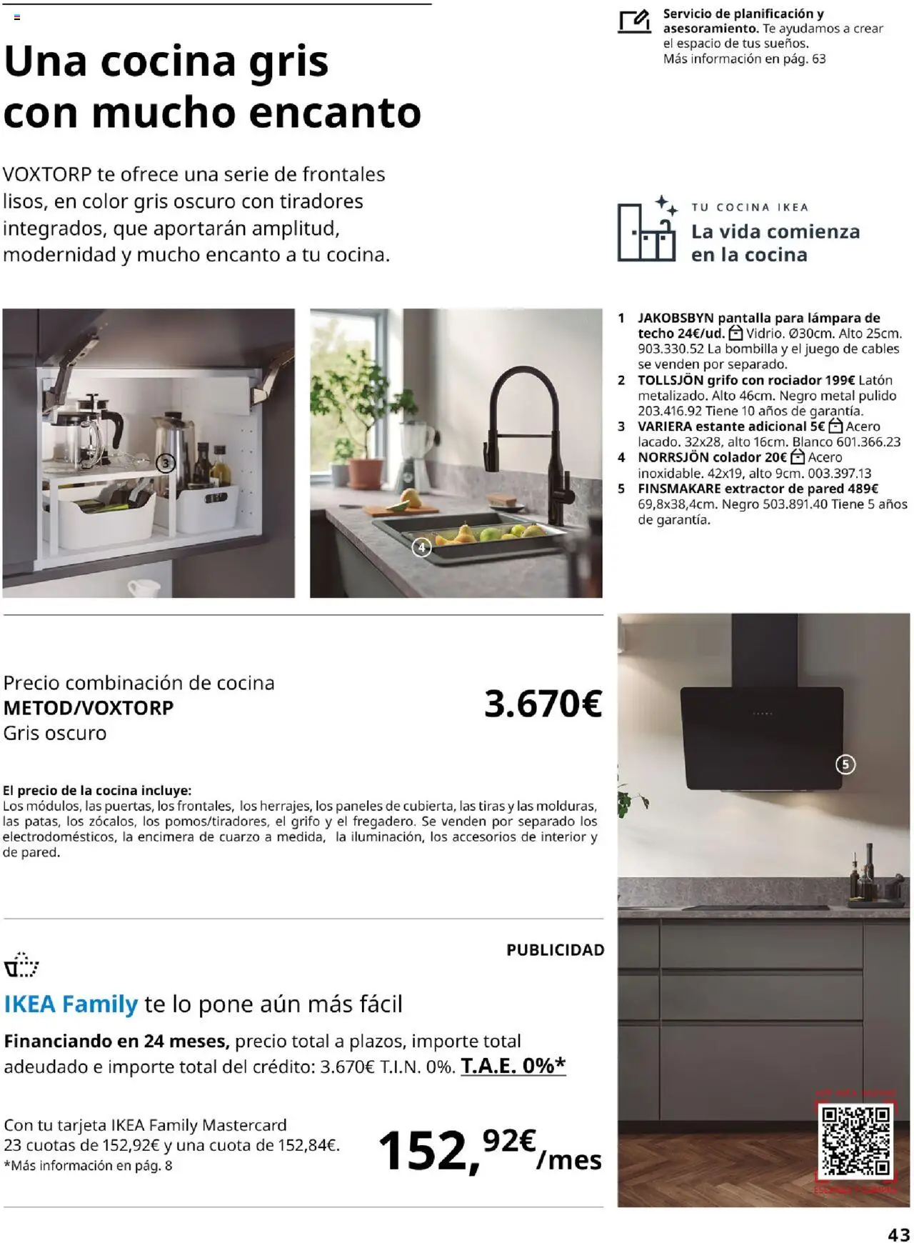 Catálogo IKEA Cocinas │ válido desde el 01.09.2025 | Página: 43 | Productos: Lámpara de techo, Té, Bombilla, Cocina