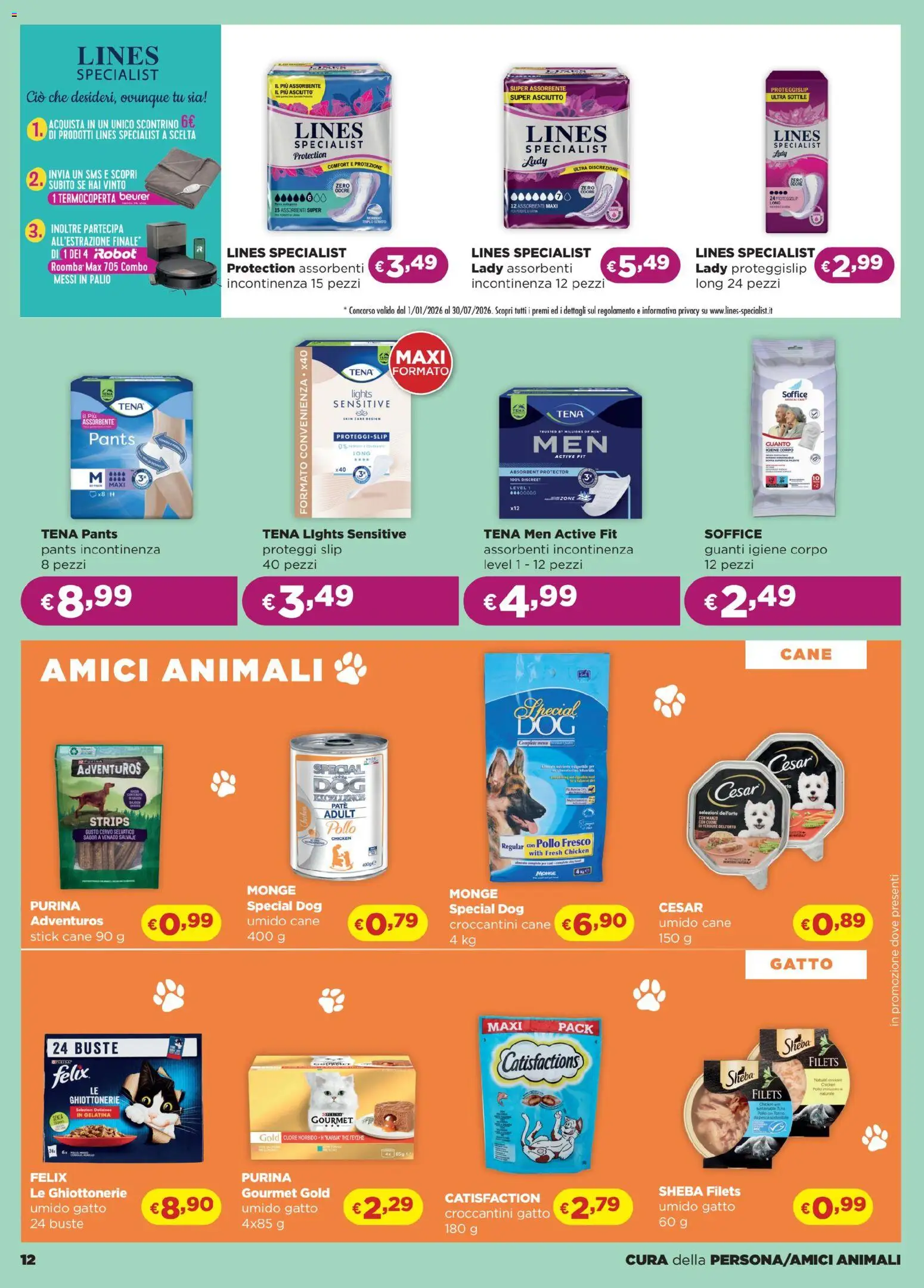 Volantino La Saponeria del 05.02.2026 | Pagina: 12 | Prodotti: Paté, Pollo, Slip, Guanti