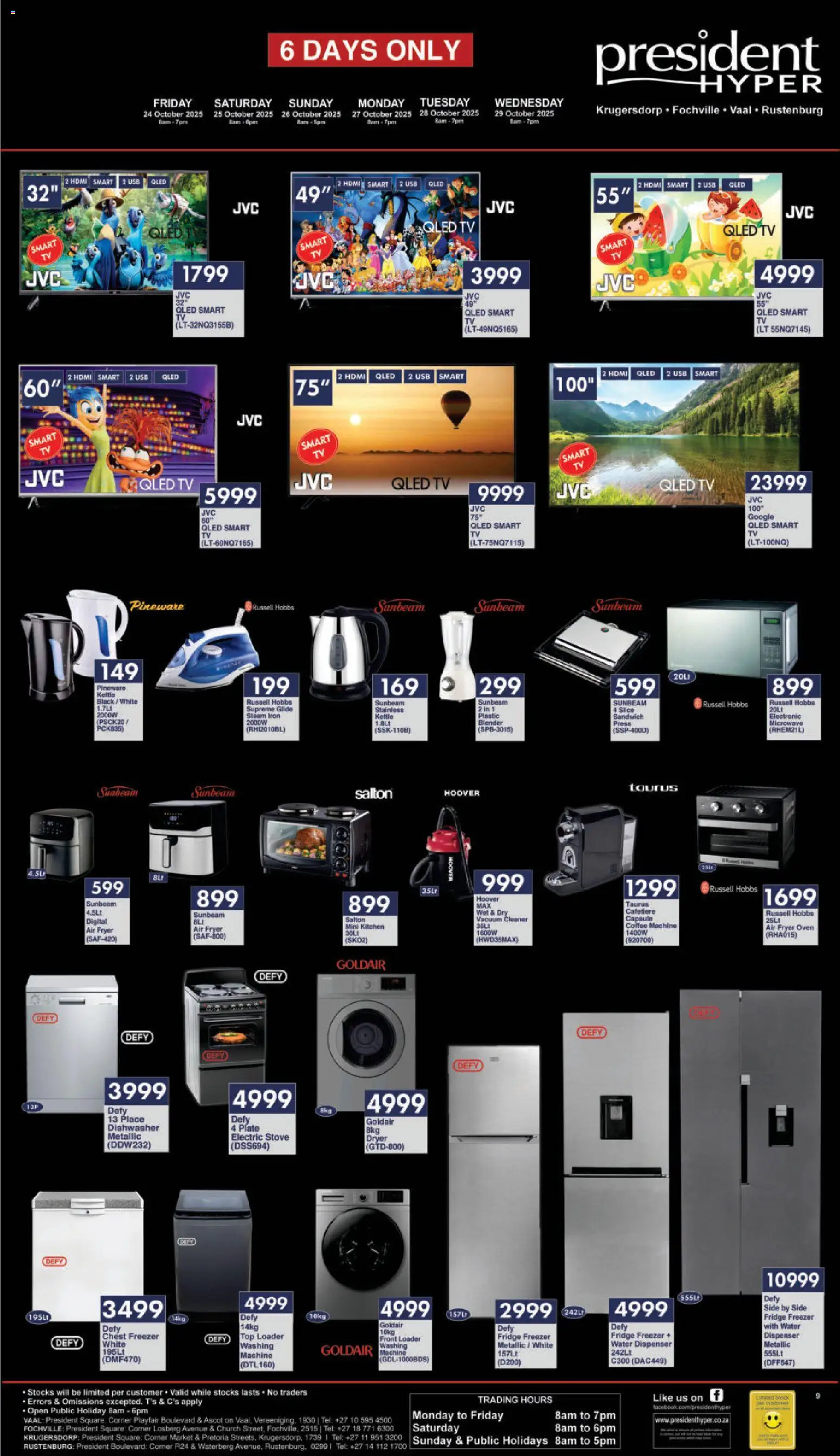 New President Hyper catalogue – valid from 24.10.2025 | Page: 9 | Products: USB, Freezer, Plate, Coffee