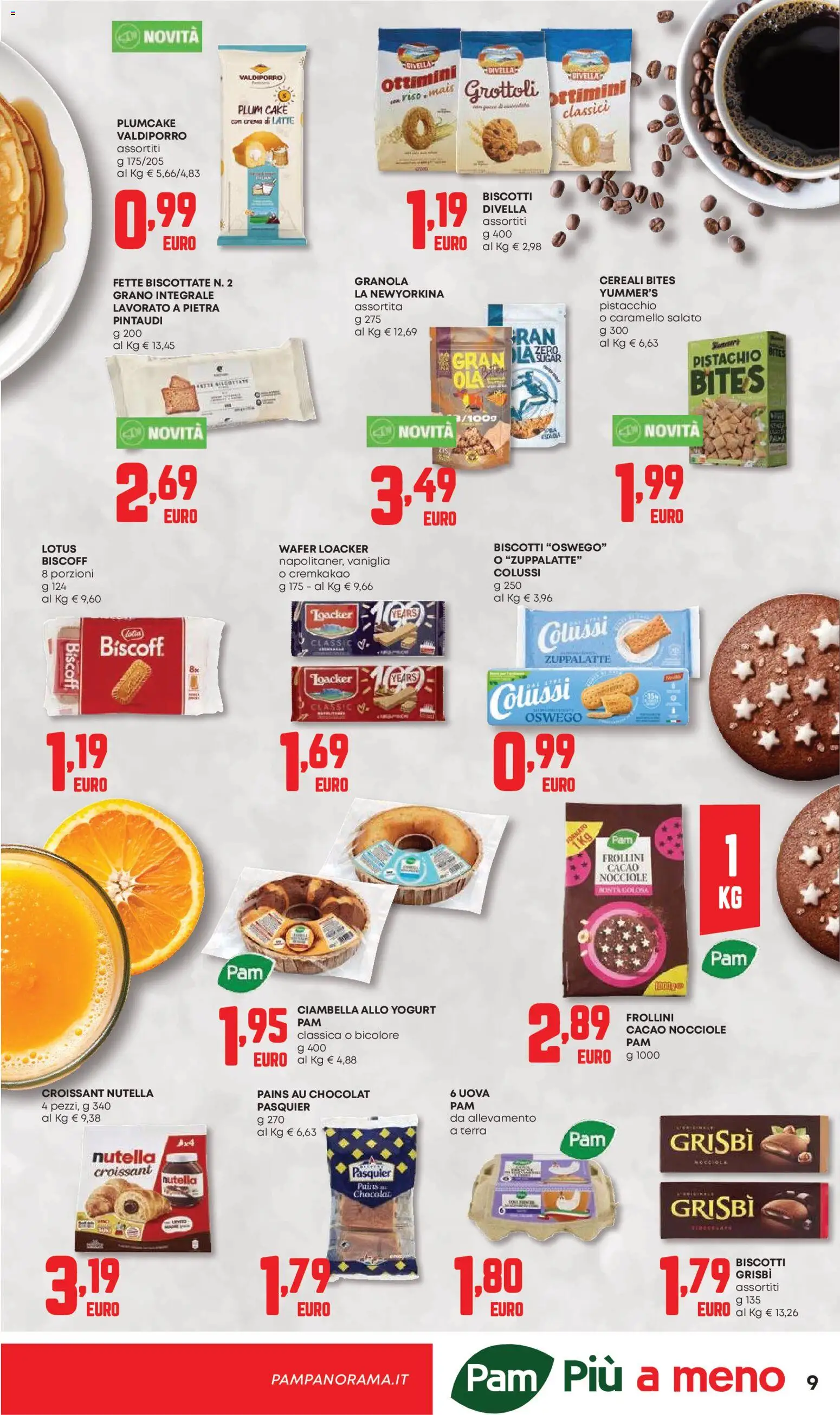 Volantino Panorama del 26.02.2026 | Pagina: 9 | Prodotti: Crema, Uova, Cereali, Nutella