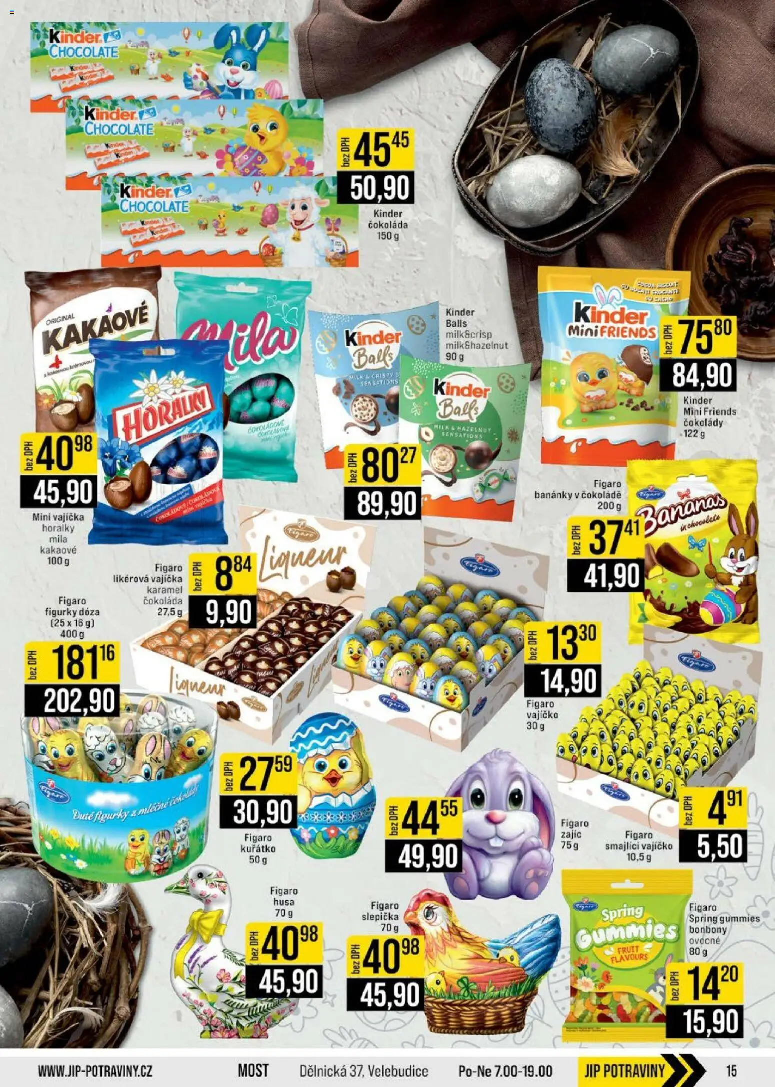 Jip leták - Cash & Carry od 11.03.2026 | Strana: 15 | Produkty: Čokoláda, Mošt, Bonbóny, Kinder