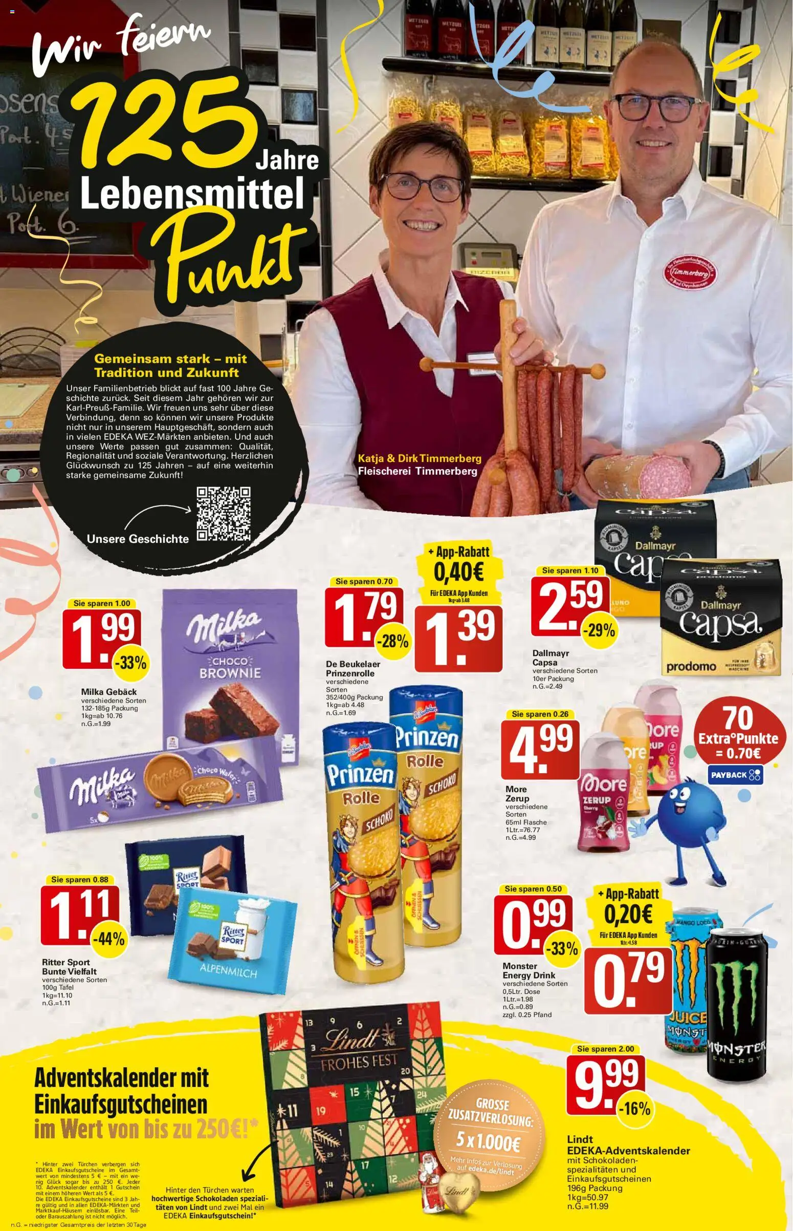 WEZ Prospekt – gültig ab 17.11.2025 | Seite: 2 | Produkte: Energy, Ritter sport, Milka, Mango