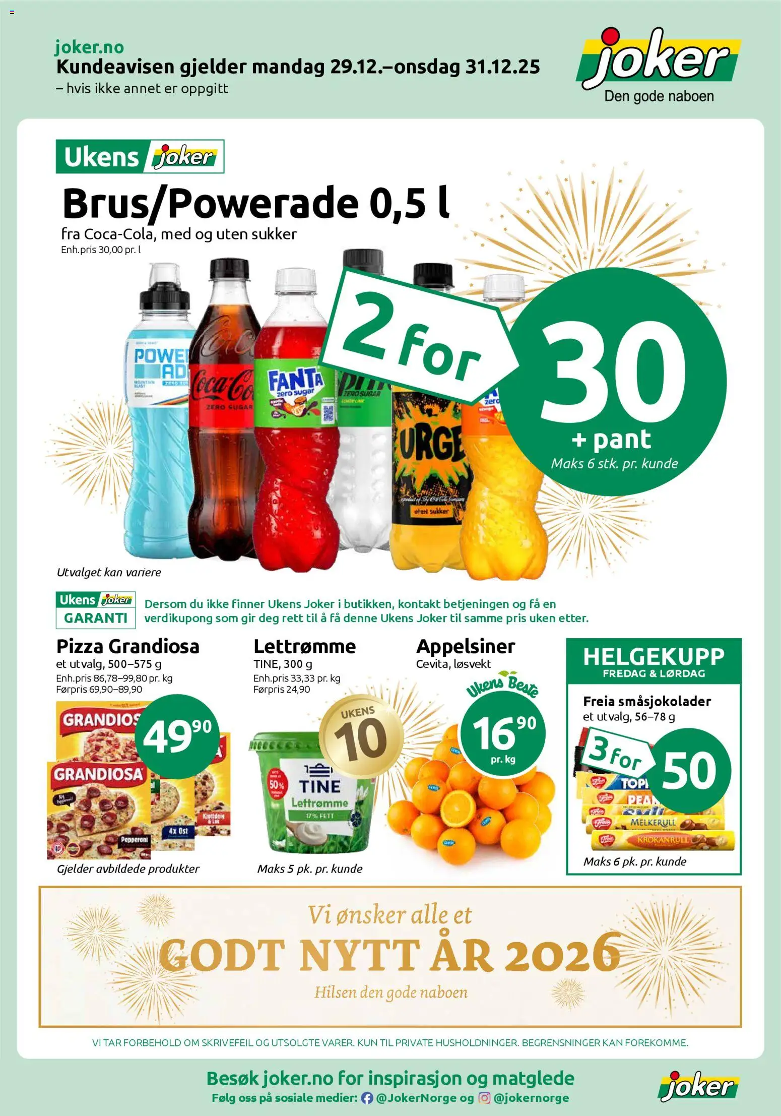 {H1} | Side: 1 | Produkter: Kontakt, Ost, Pizza, Appelsiner