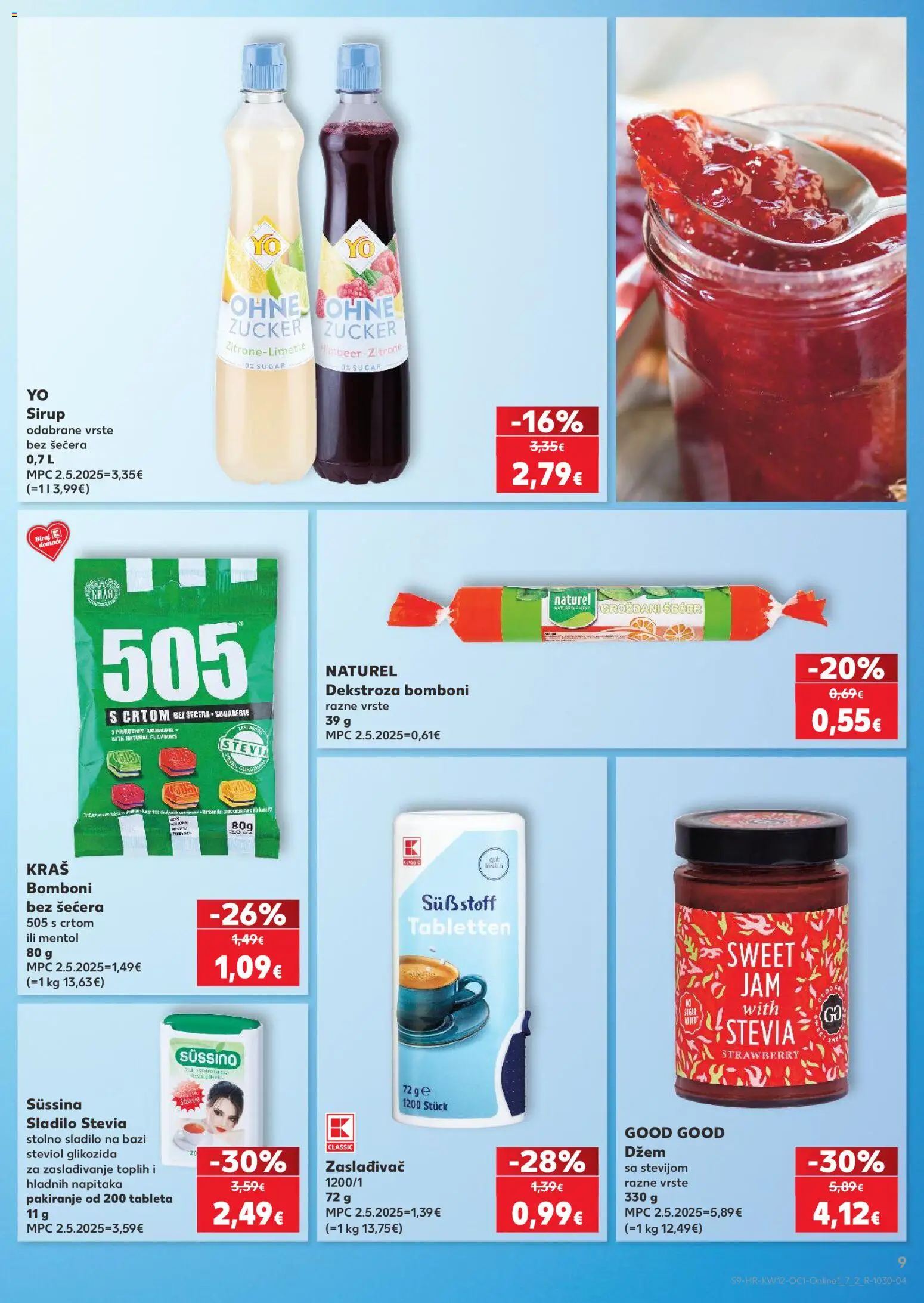 Kaufland katalog | vrijedi od 18.03.2026 | Stranica: 9 | Proizvodi: Bomboni, Džem, Tableta, Sirup