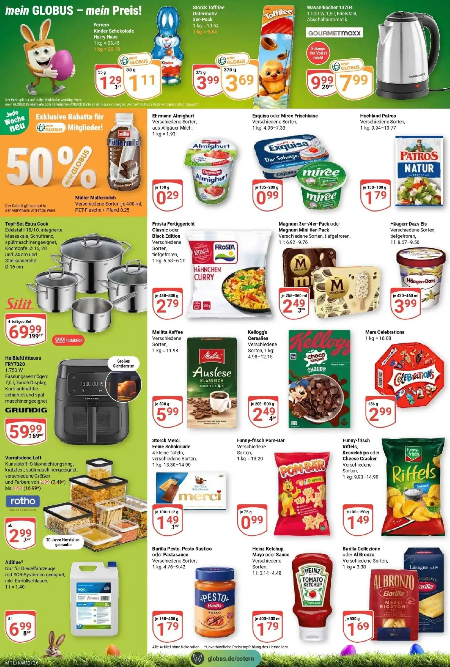 Globus prospekt Maintal-Dörnigheim	 – gültig ab 15.03.2026 | Seite: 2 | Produkte: Merci, Hahnchen, Kaffee, Toffifee