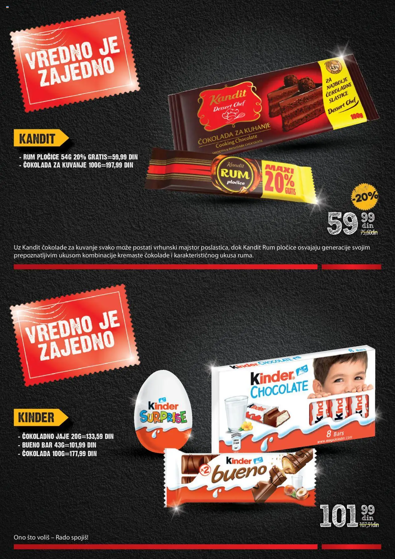 Idea katalog - važi od 18.09.2025 | Strana: 12 | Proizvode: Čokolada za kuvanje, Sto, Čokolada