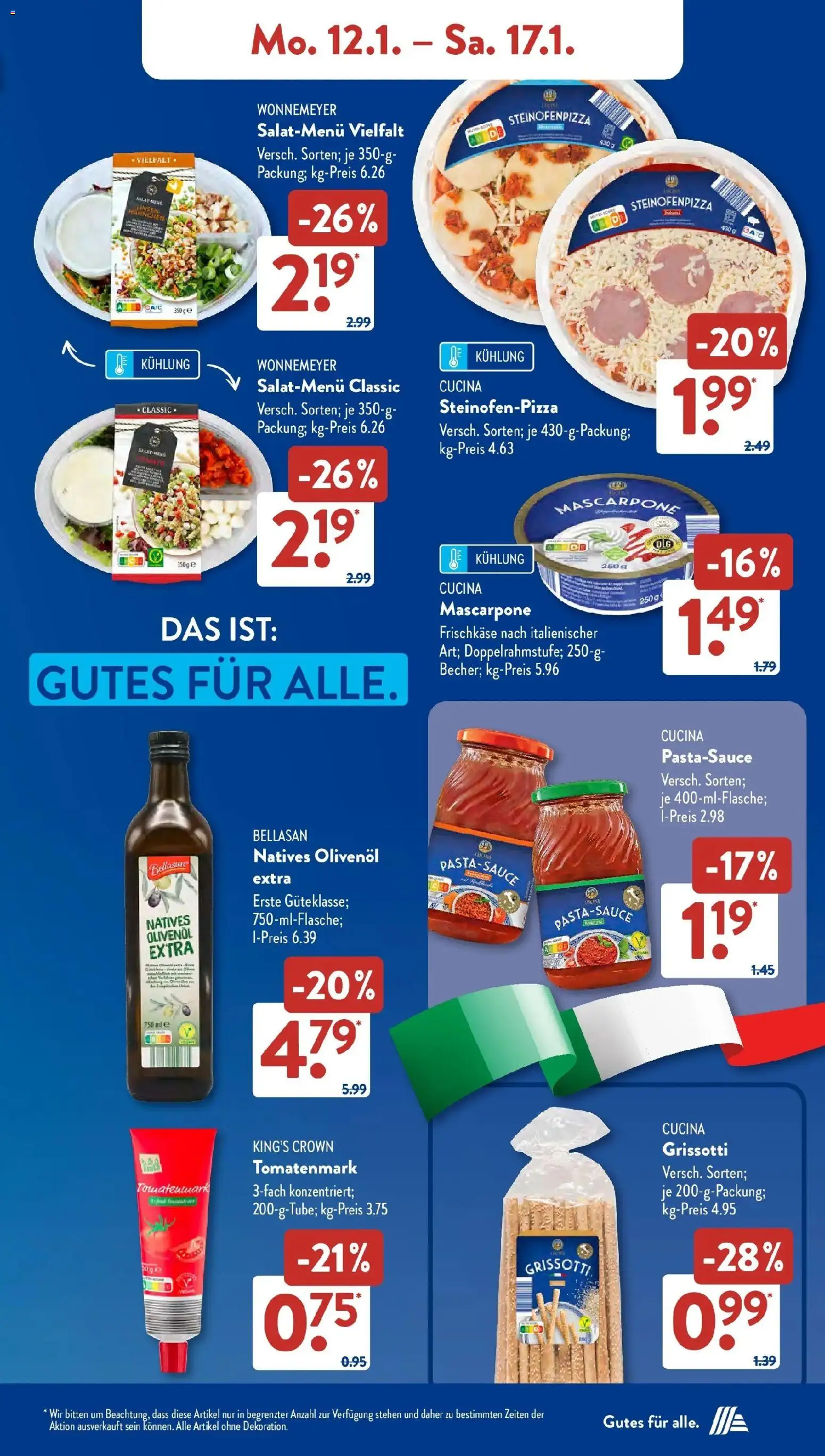 Aldi Süd - Aldi Süd: Wochenangebote – gültig ab 11.01.2026 | Seite: 9 | Produkte: Mascarpone, Olivenol, Frischkase