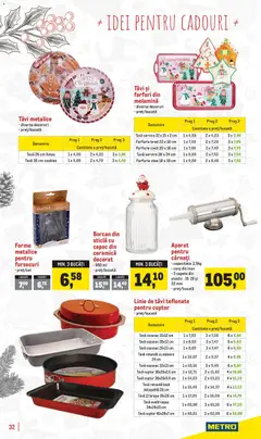 Ofertele Metro valabile de la 18.11.2025 | Pagină: 32 | Produse: Cuptor, Borcan, Farfurie, Cârnați