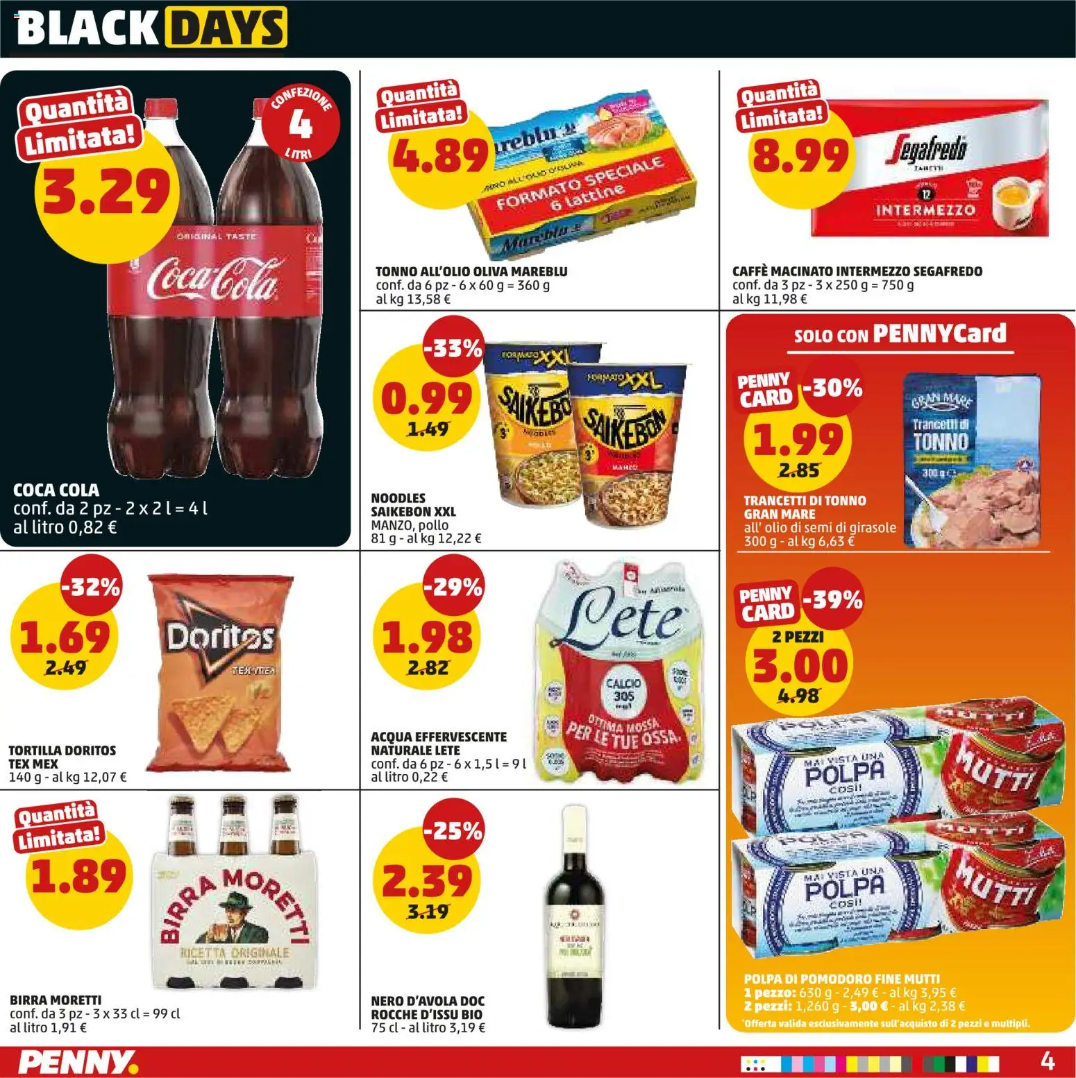 Volantino PENNY del 20.11.2025 | Pagina: 4 | Prodotti: Pollo, Olio, Mutti, Olio di semi di girasole