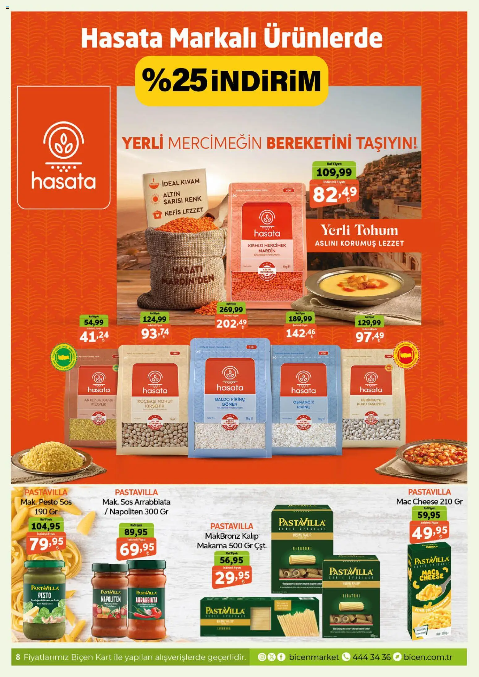 Biçen Market Katalog - 05.11.2025 tarihinden itibaren geçerlidir | Sayfa: 8 | Ürünler: Ravioli, Pirinç, Makarna, Sos