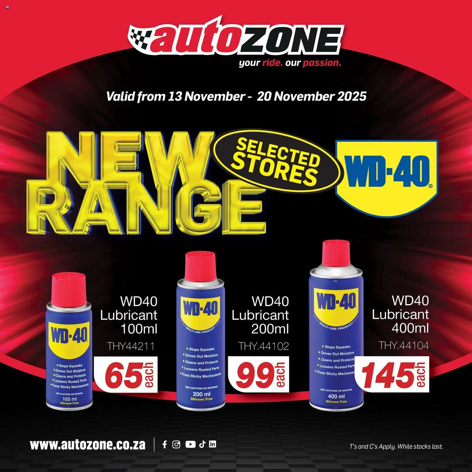 New AutoZone catalogue – valid from 13.11.2025 | Page: 1 | Products: Silicone