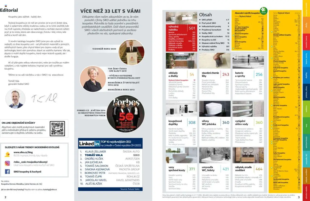 Siko koupelny katalog Koupelny 2025/2026 od 14.10.2025 | Strana: 2 | Produkty: Dlažba, Interiérové dveře, Nábytek, Wc