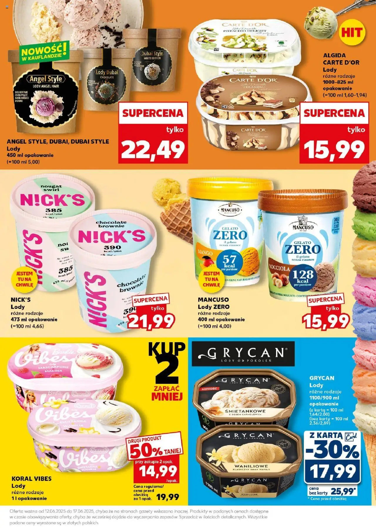 Kaufland gazetka - Super Sobota od 14.06.2025 | Strona: 21 | Produkty: Mango, Malina, Mascarpone, Lody