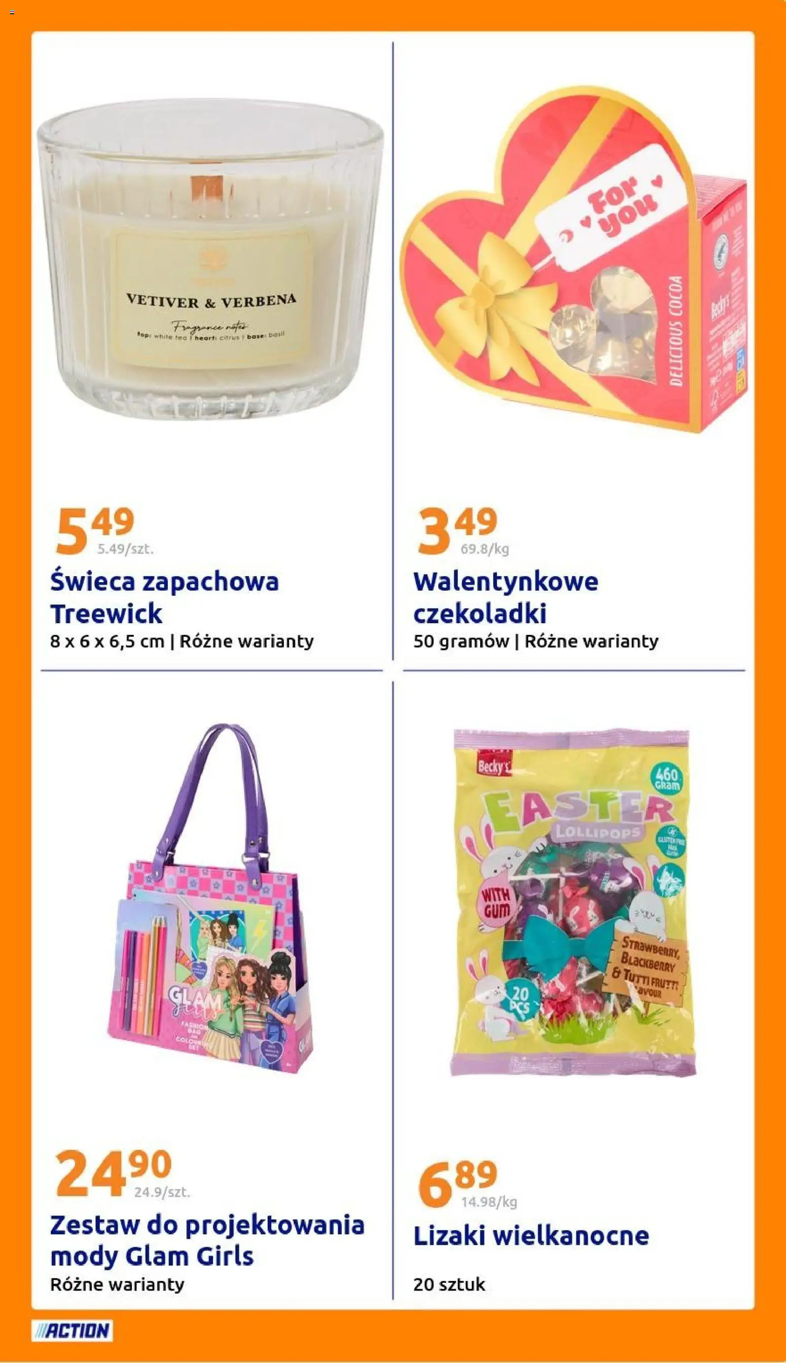 Action Gazetka od 11.02.2026 | Strona: 25 | Produkty: Czekoladki, Lizaki