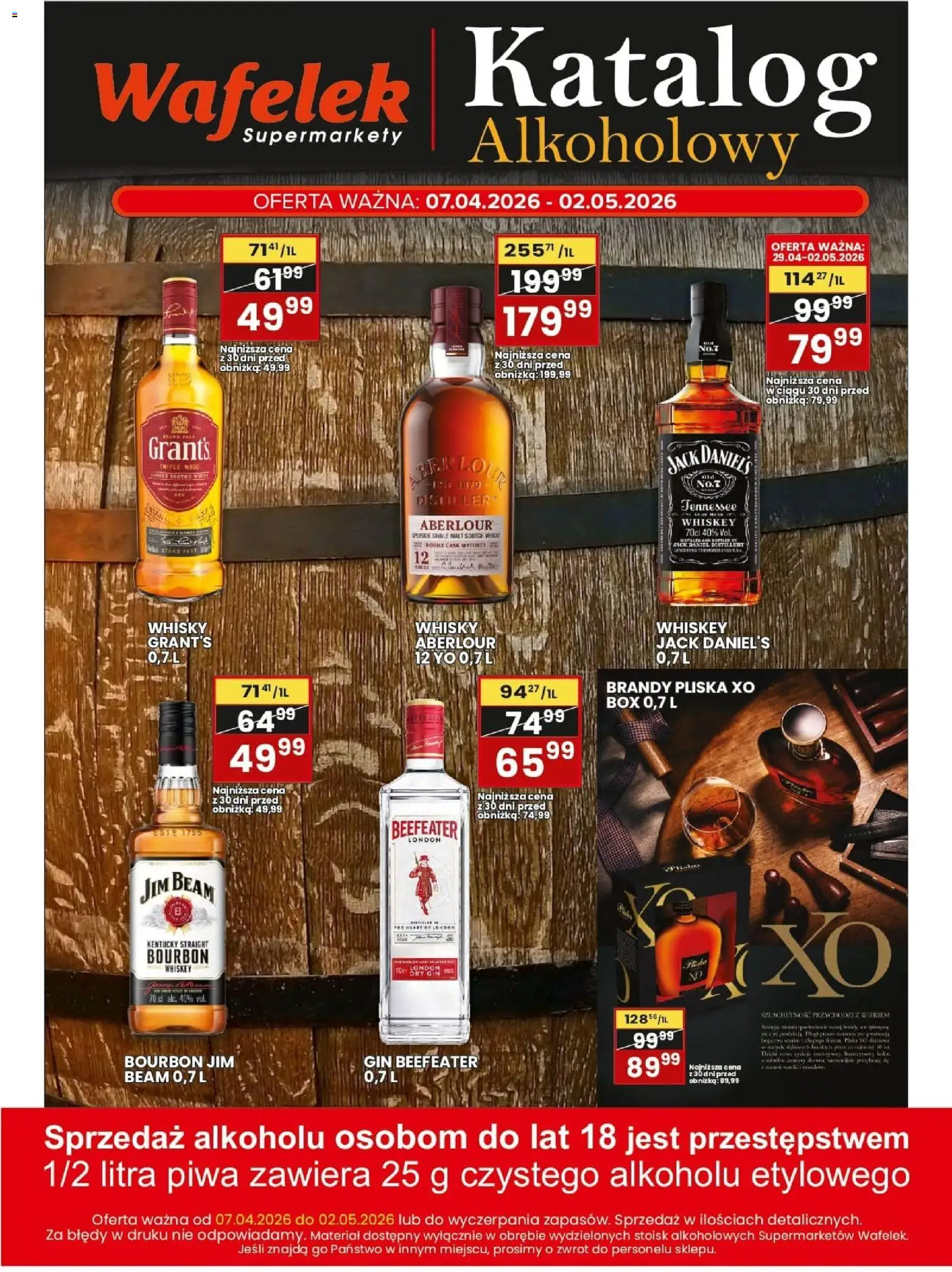 Wafelek gazetka alkoholowa od 07.04.2026 | Strona: 3 | Produkty: Grant's, Gin, Whisky, Pliska xo