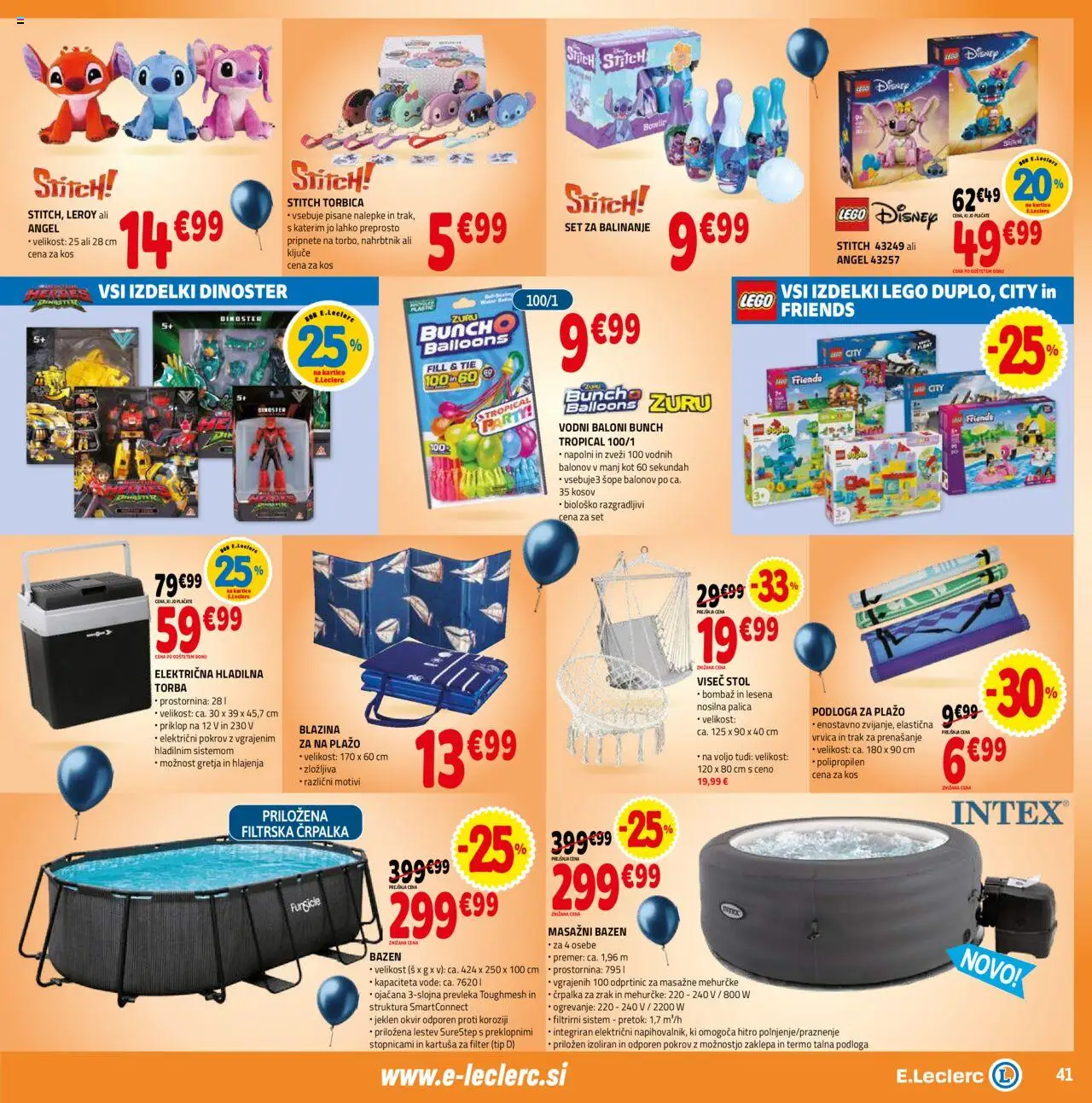 E.leclerc katalog │ velja od 11.06.2025 | Stran: 41 | Izdelki: Blazina, Kos, Torbica, Nahrbtnik