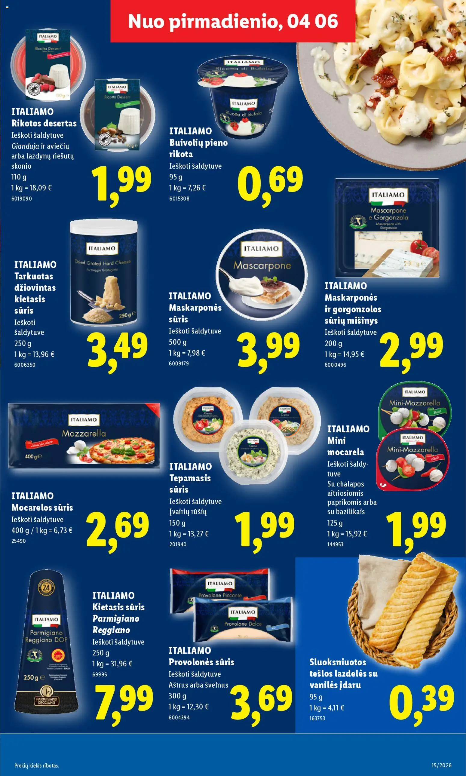 LIDL akcijos nuo 06.04.2026 | Puslapis: 11 | Prekių: Sūris
