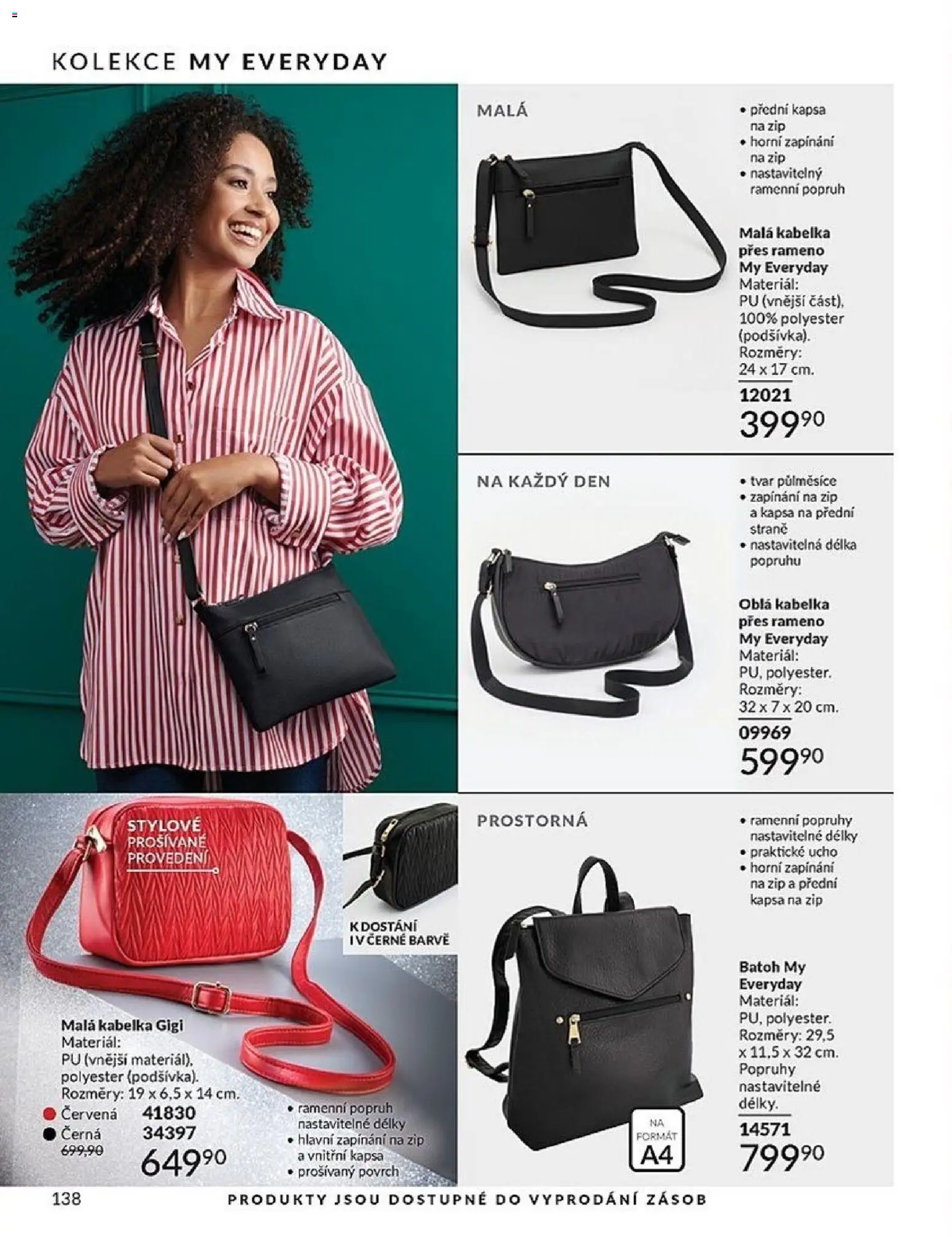 Avon katalog 1/2026 od 01.01.2026 | Strana: 138 | Produkty: Kabelka, Batoh