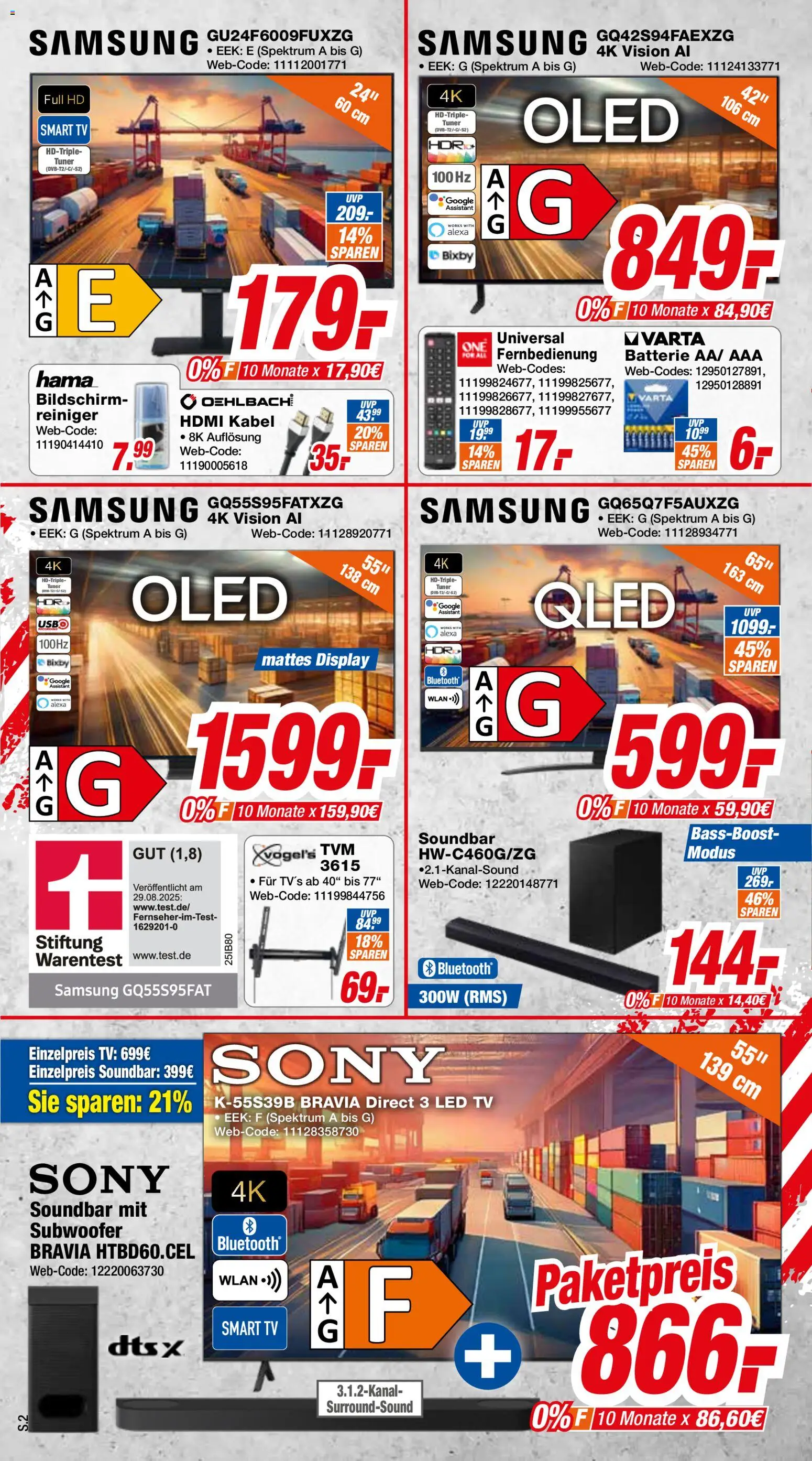 Expert Aktuelle Angebote – gültig ab 07.03.2026 | Seite: 2 | Produkte: Batterie, Smart TV, Bildschirm, TV