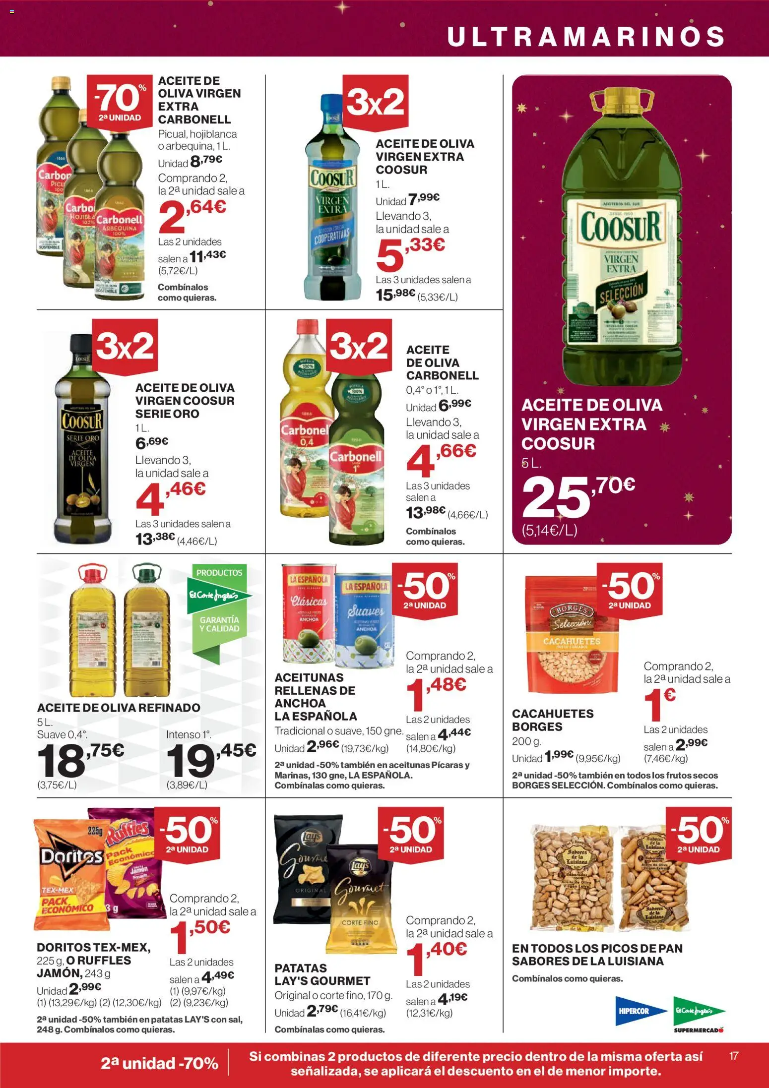 Hipercor catálogo │ válido desde el 20.11.2025 | Página: 25 | Productos: Aceite, Jamón, Aceite de oliva virgen extra, Anchoa
