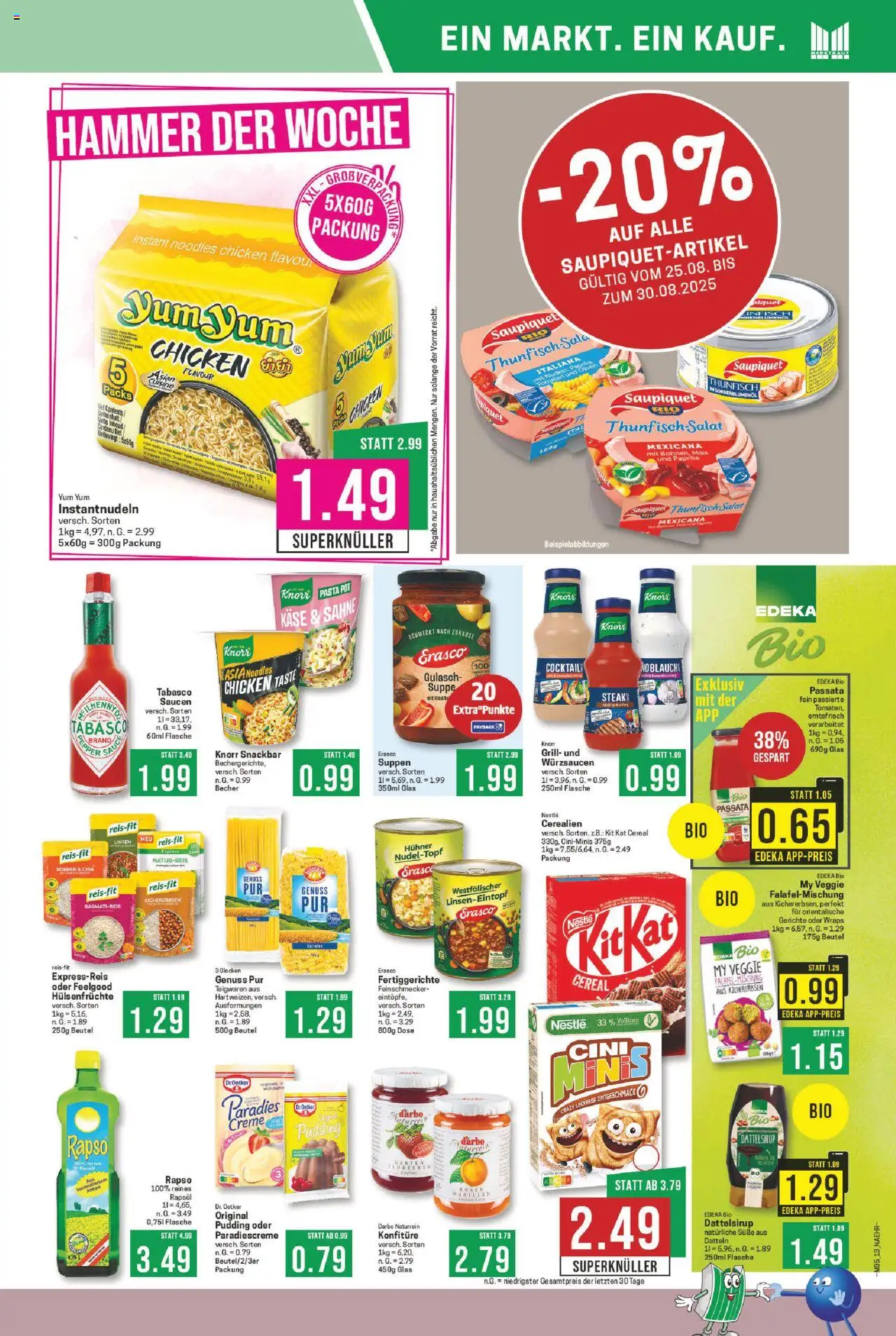 Marktkauf Prospekt 	 - gültig ab dem 25.08.2025 | Seite: 13 | Produkte: Basmatireis, Rapsöl, Tomaten, Steak