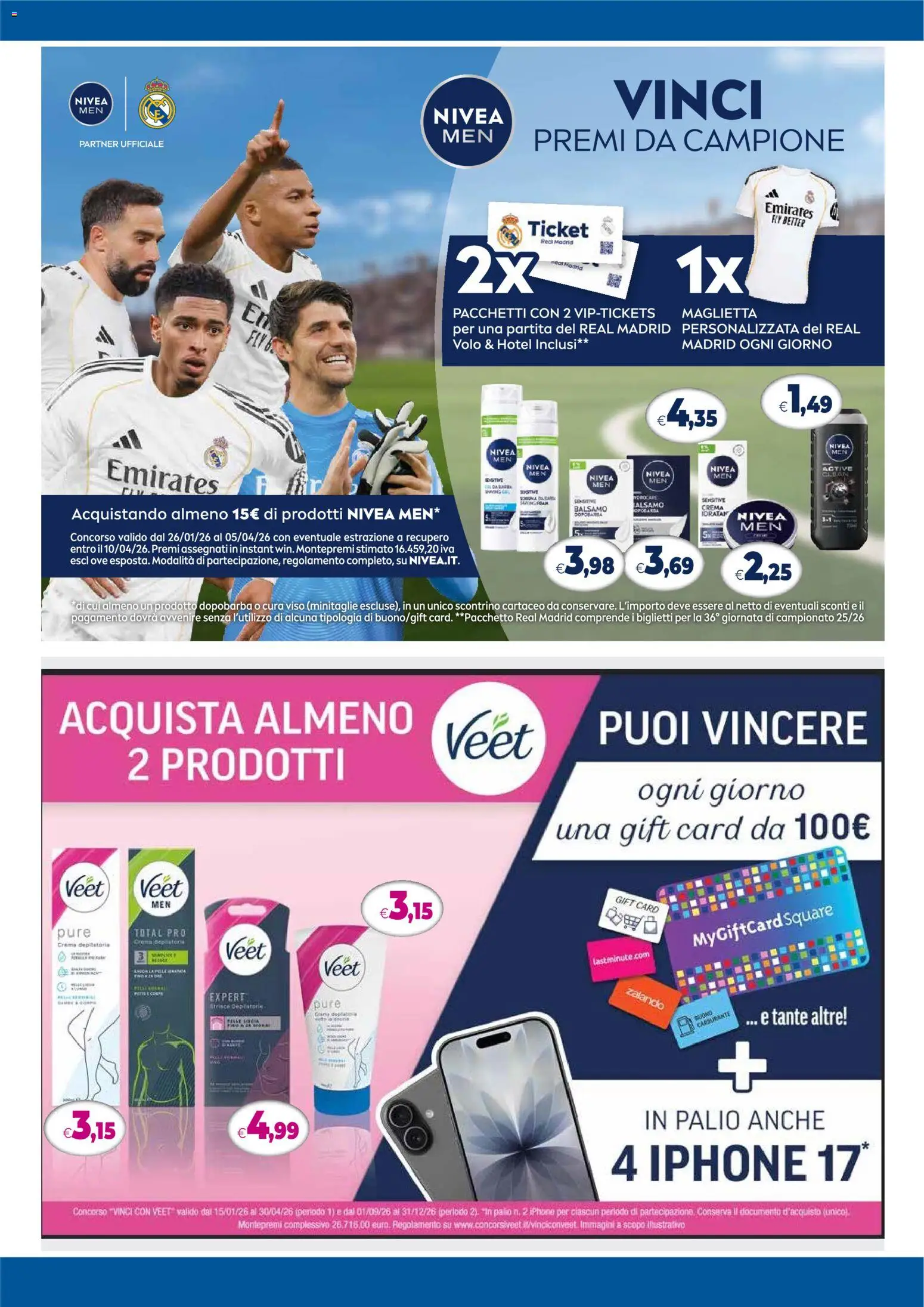 Volantino Famila del 12.03.2026 | Pagina: 12 | Prodotti: Balsamo, Crema, Iphone, Crema depilatoria