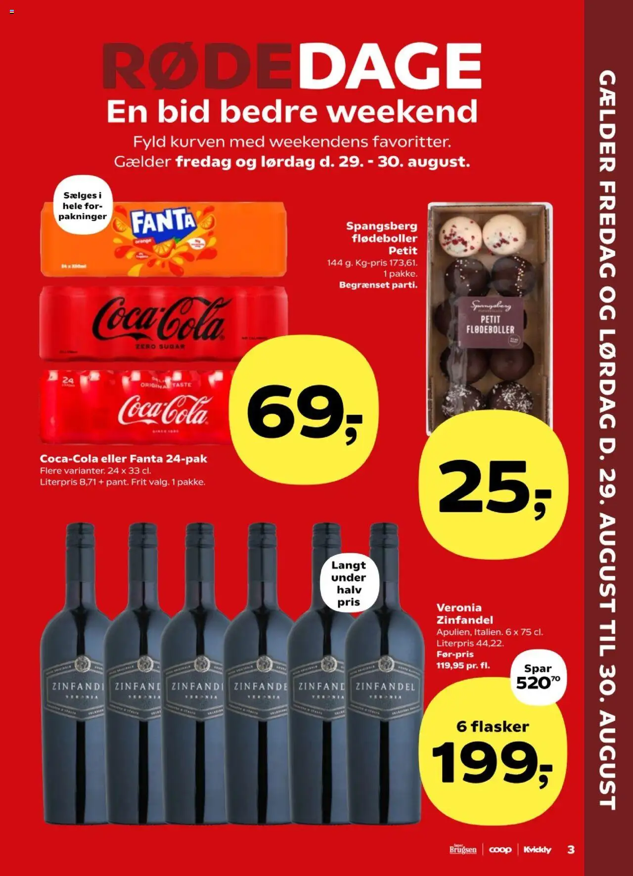 Kvickly Tilbudsavis gyldig fra 29.08.2025 | Side: 3 | Produkter: Flødeboller, Fanta