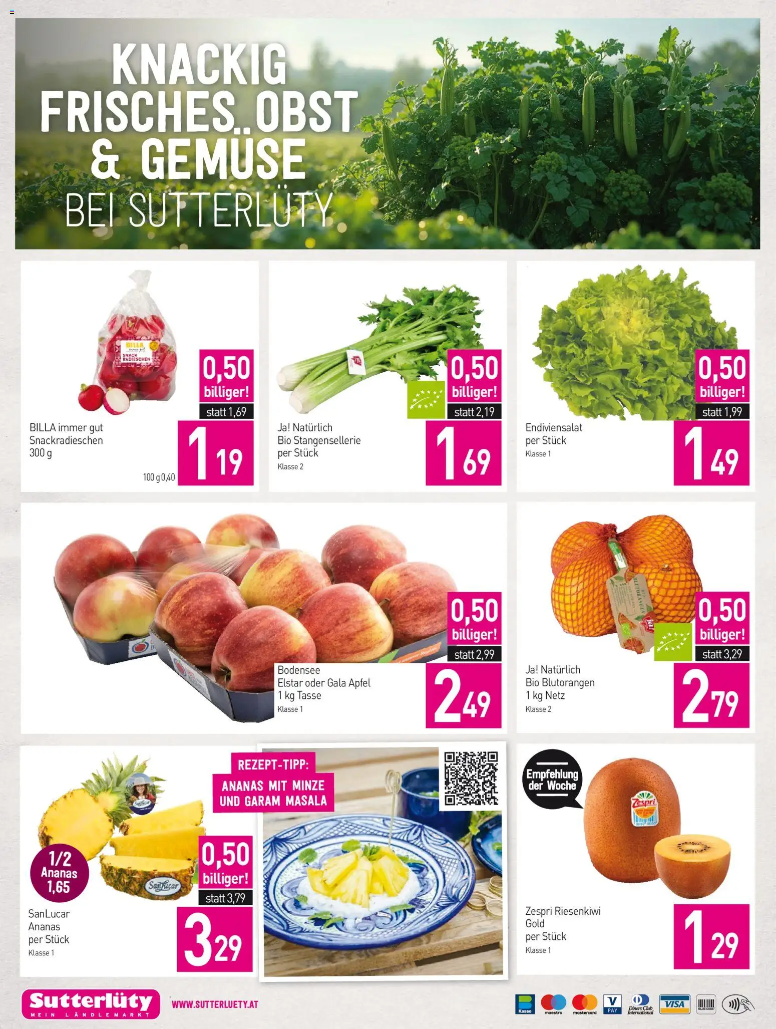 Sutterlüty Flugblatt gültig ab 02.01.2026 | Seite: 20 | Produkte: Gemüse, Obst, Äpfel, Ananas