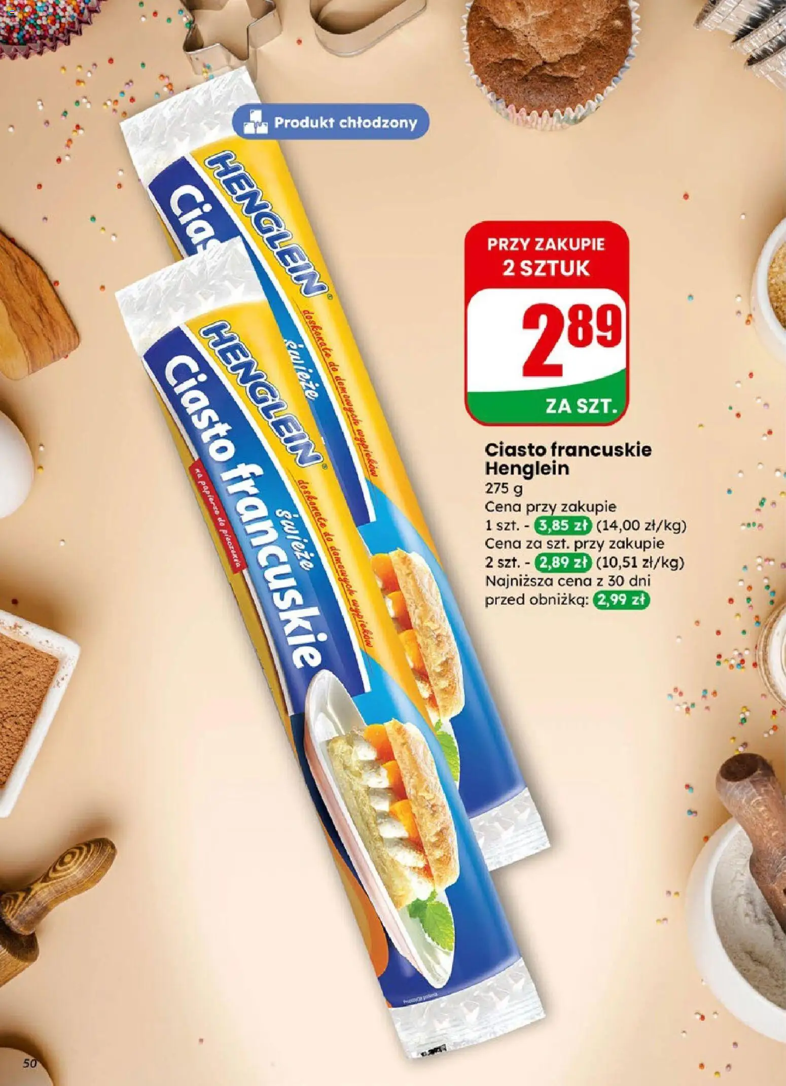 Dino Gazetka od 14.01.2026 | Strona: 50 | Produkty: Ciasto francuskie, Ciasto