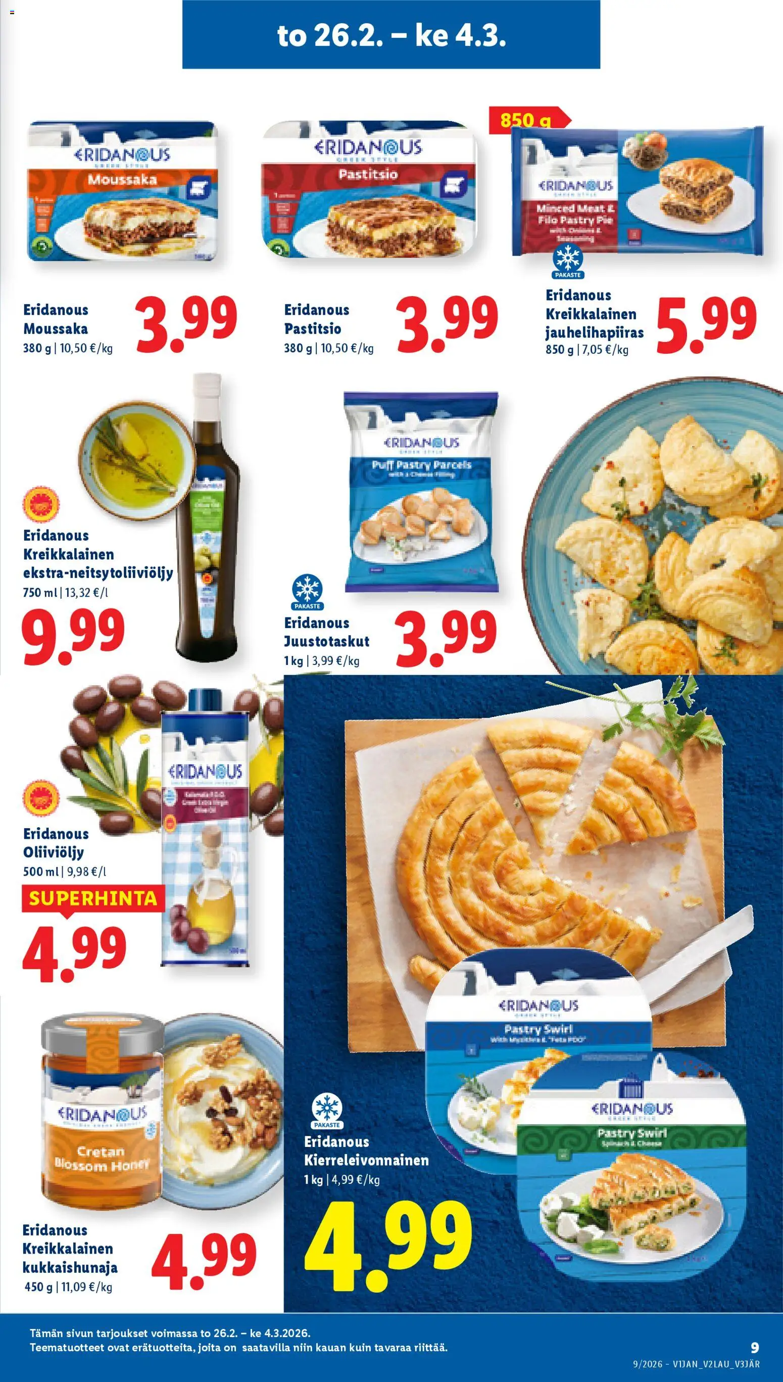 Lidl tarjoukset – voimassa 26.02.2026 alkaen | Sivu: 9 | Tuotteet: Oliiviöljy