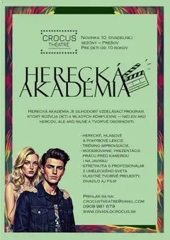 Crocus Theatre leták platný od 23.10.2025