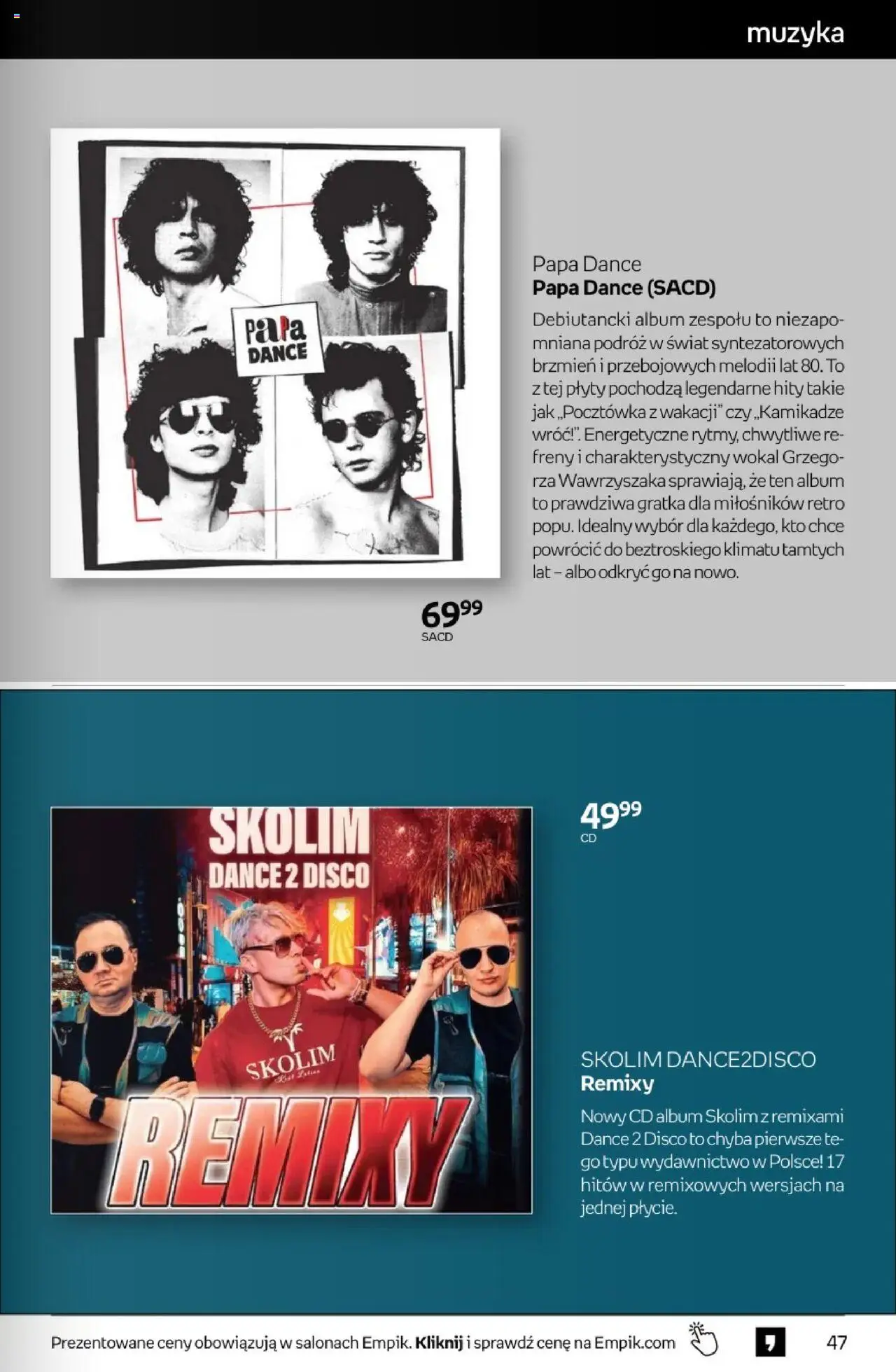 Empik promocje - Tom kultury Muzyka od 30.07.2025 | Strona: 9 | Produkty: Plyty