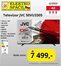 Elektro Spáčil leták - Slevy od 23.07.2025 | Strana: 3 | Produkty: Televizor, Elektro