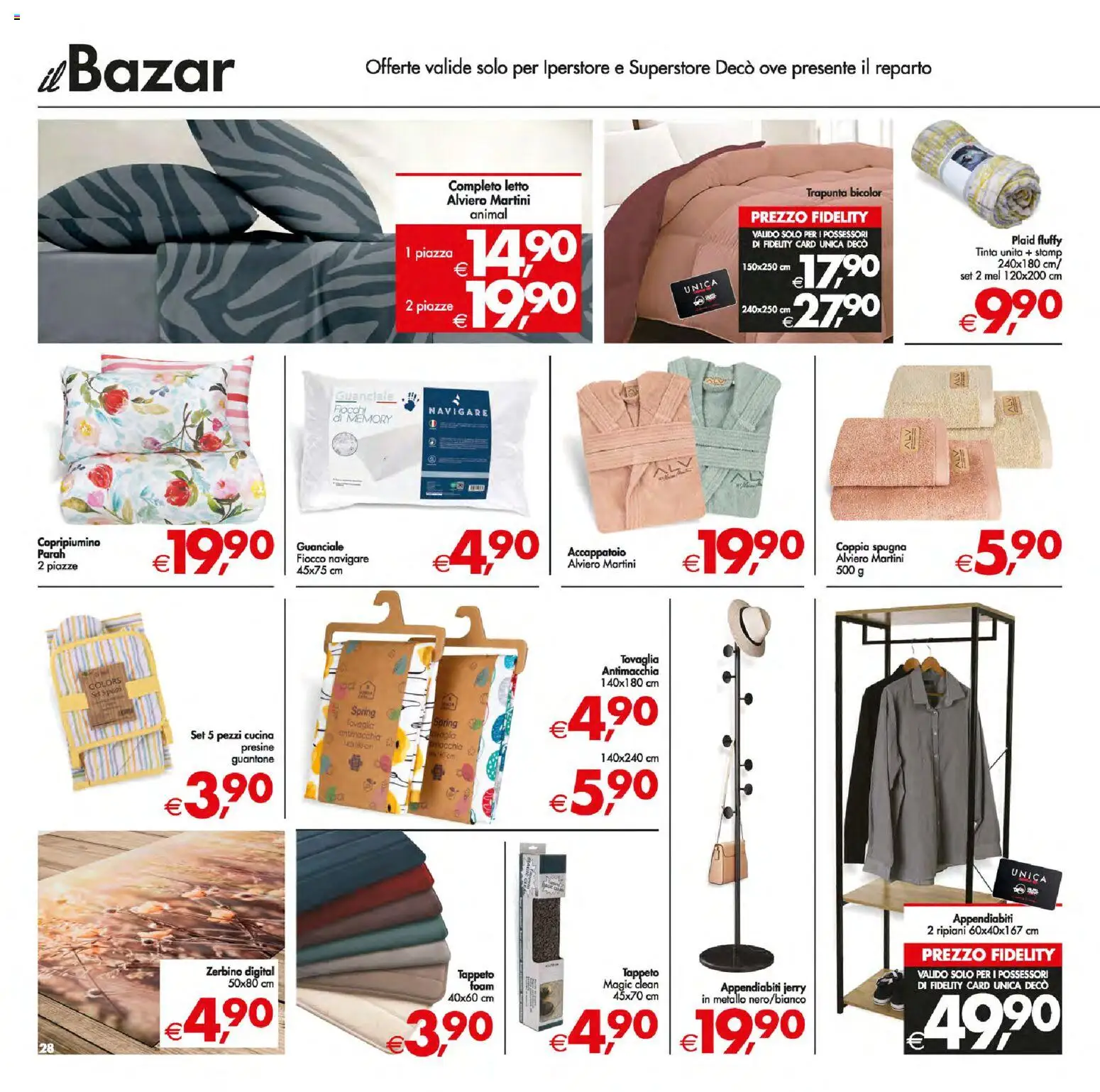 Volantino Decò del 05.01.2026 | Pagina: 31 | Prodotti: Plaid, Trapunta, Tovaglia, Zerbino