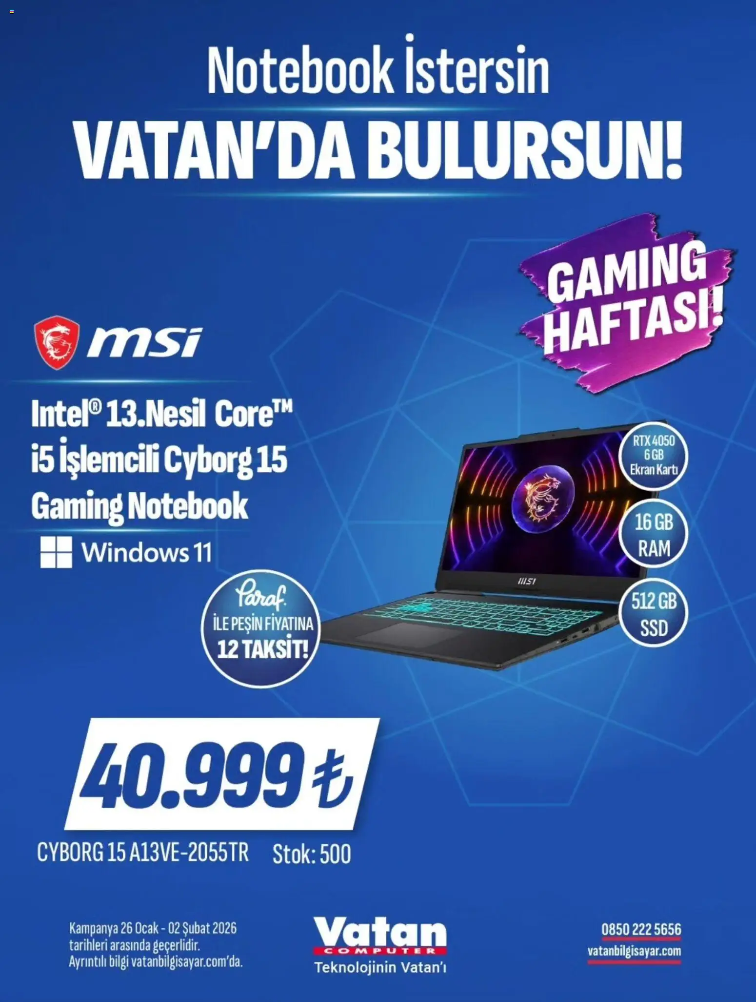 Vatan Bilgisayar İndirim - 26.01.2026 tarihinden itibaren geçerlidir | Sayfa: 5 | Ürünler: Ocak