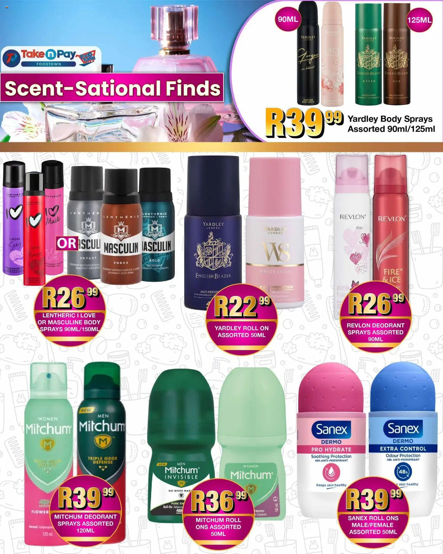 New Take n Pay catalogue – valid from 06.04.2026 | Page: 25 | Products: Blazer, Body spray, Deodorant, Antiperspirant