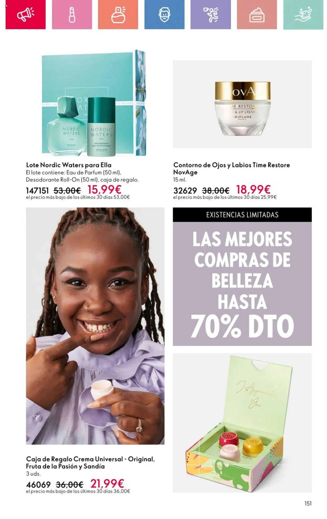 Oriflame - Catálogo Campaña 9 │ válido desde el 22.06.2025 | Página: 151 | Productos: Desodorante, Crema, Eau de parfum, Caja
