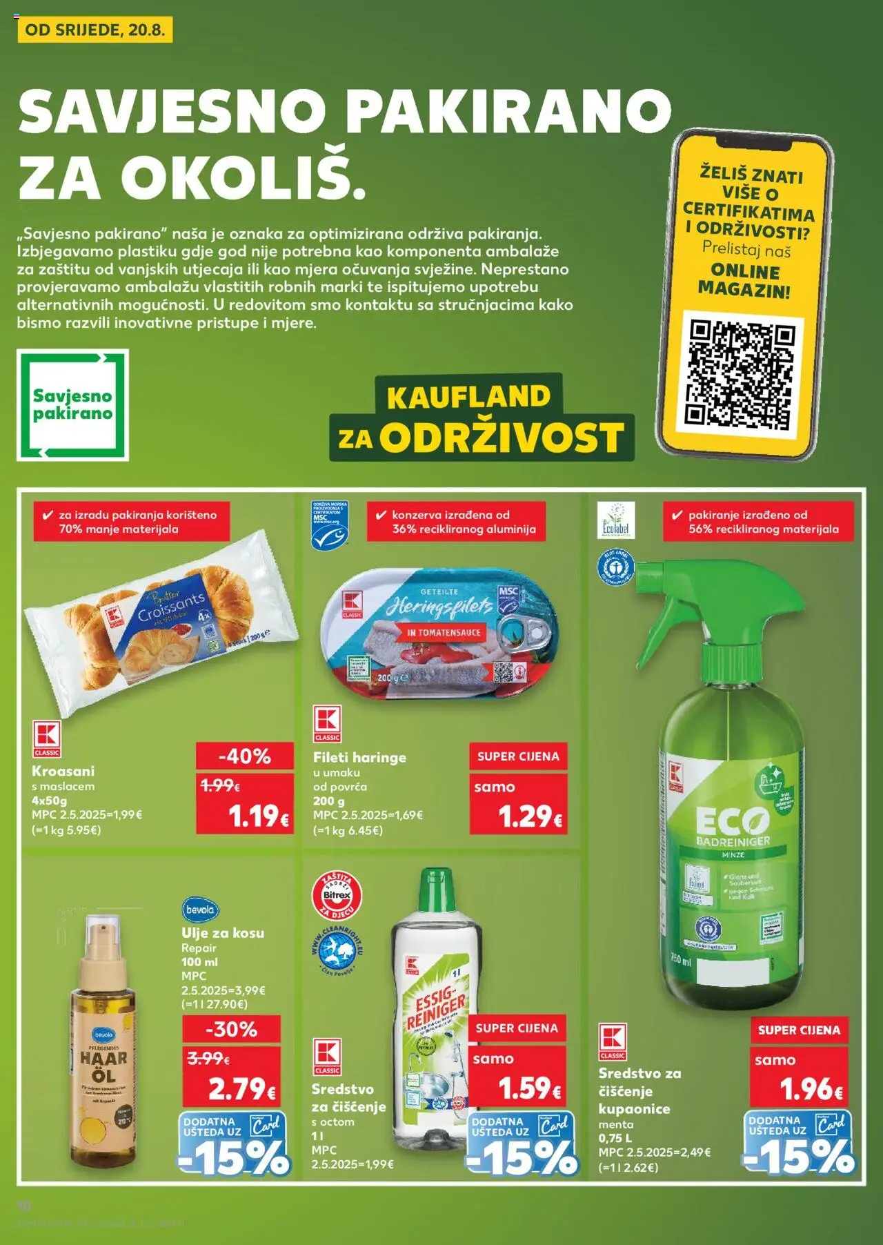 Kaufland katalog | vrijedi od 20.08.2025 | Stranica: 10 | Proizvodi: Ulje za kosu, Ulje