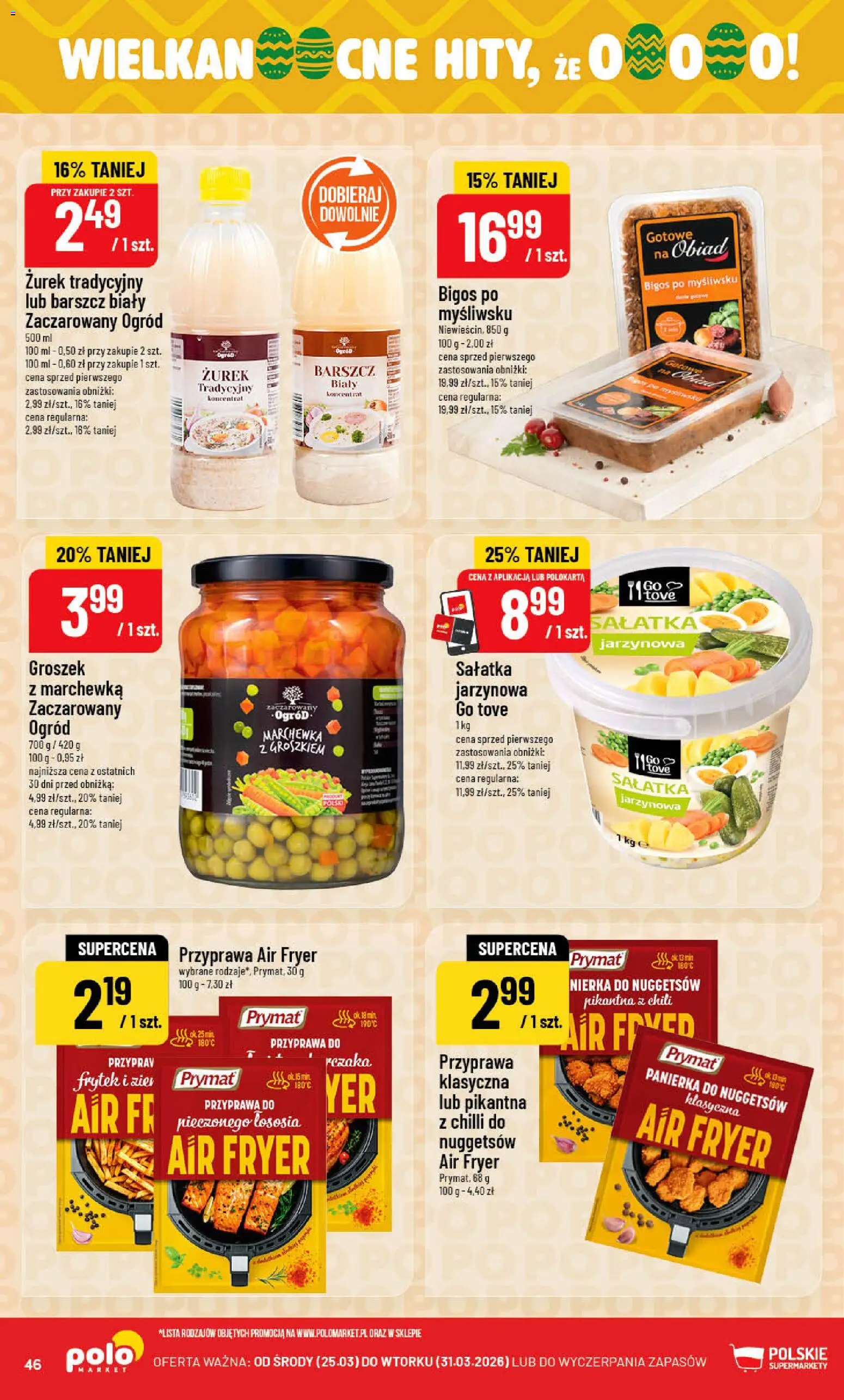 POLOmarket gazetka od 25.03.2026 | Strona: 46 | Produkty: Chili, Barszcz, Groszek, Marchewka
