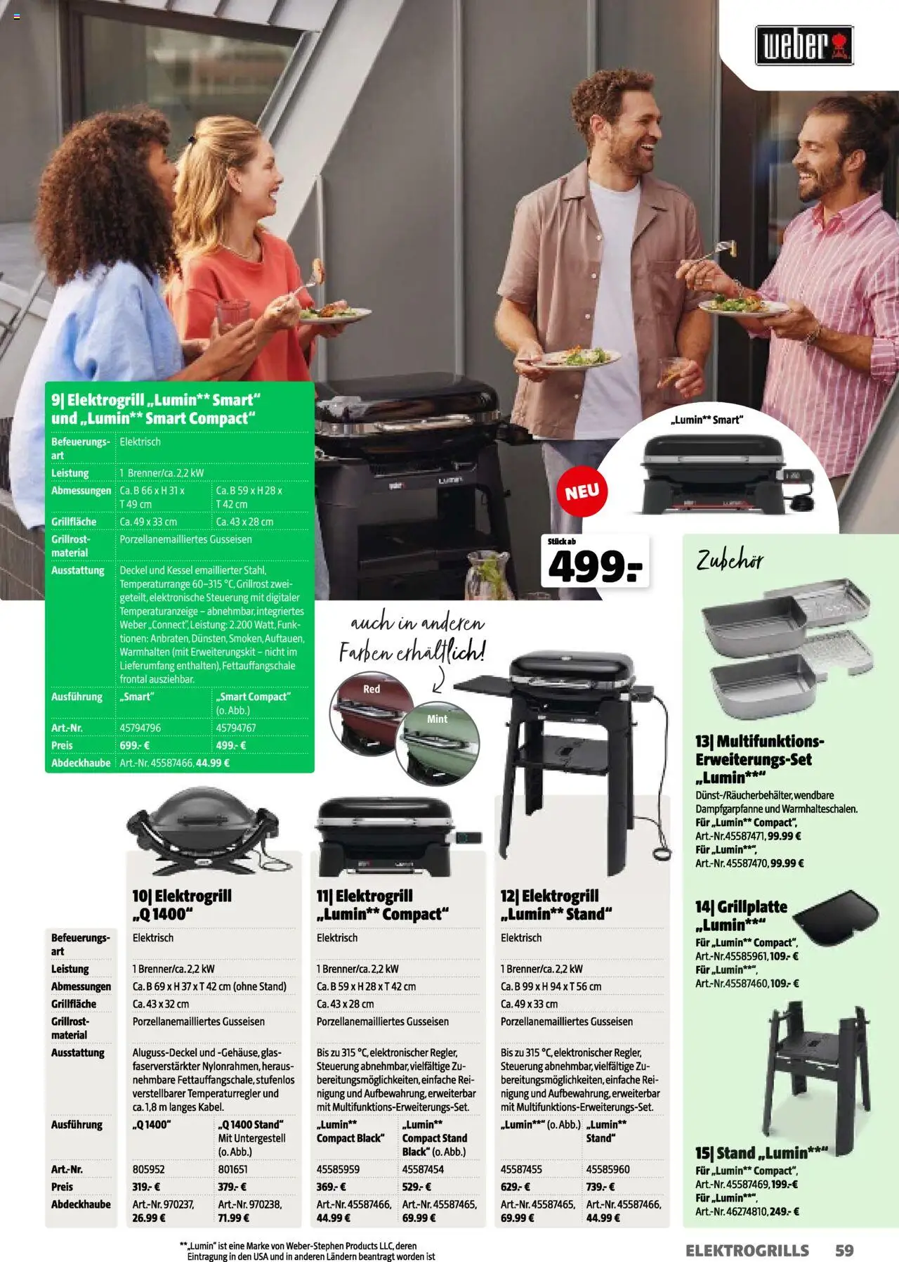 Hagebau Gartenkatalog 2025 gültig ab 05.03.2025 | Seite: 59 | Produkte: Grill, Tisch
