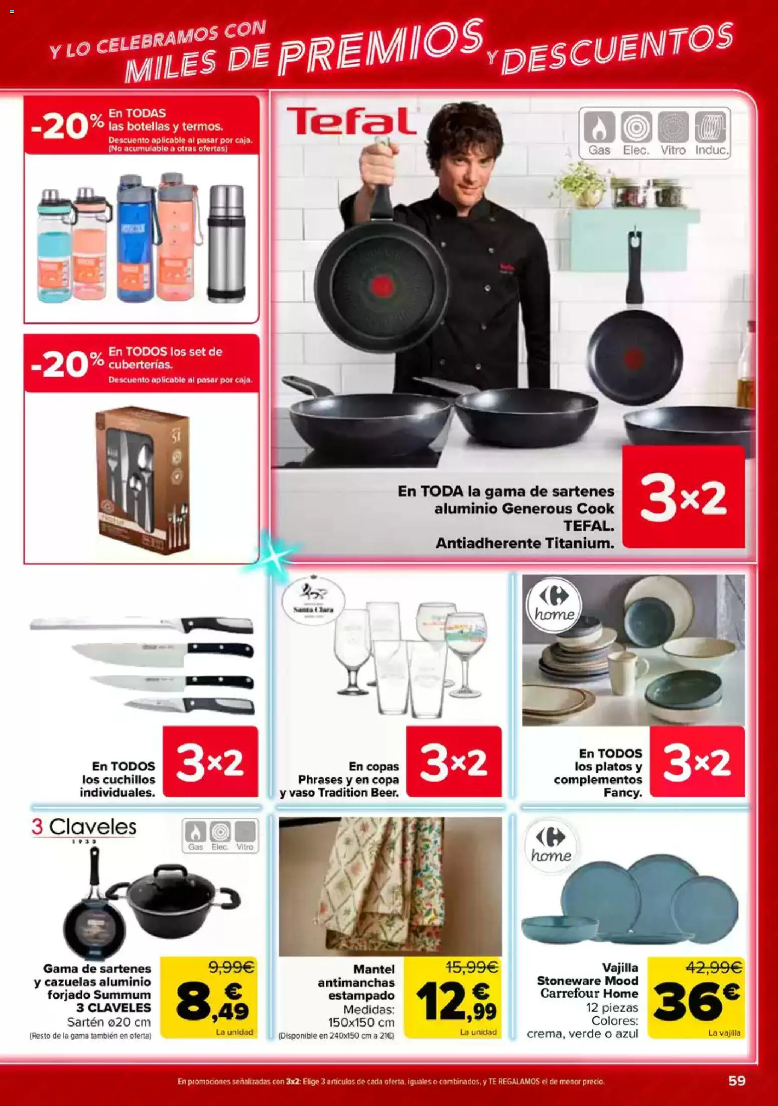 Carrefour folleto │ válido desde el 23.04.2026 | Página: 58 | Productos: Mantel, Té, Βρεφικό κρεβάτι