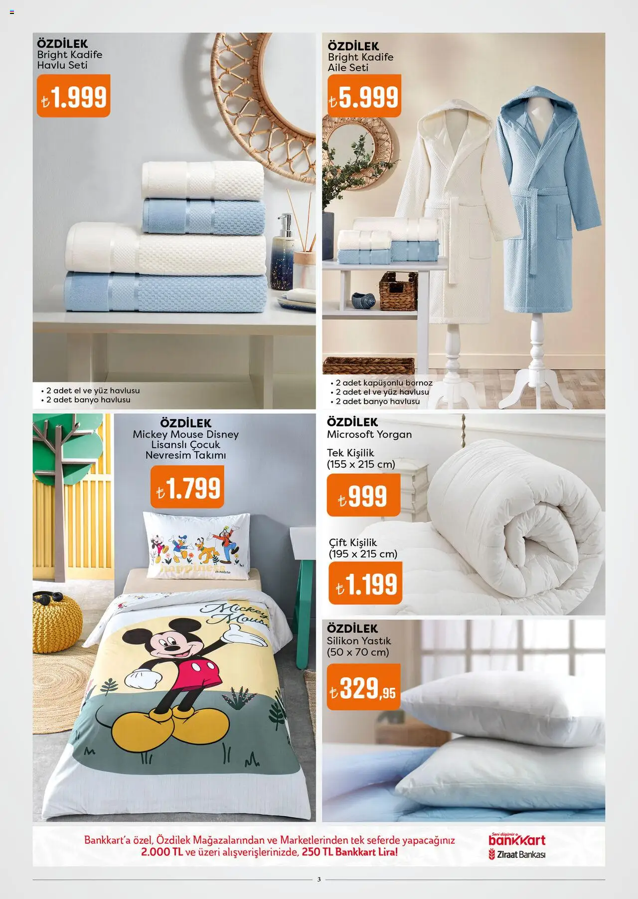 Özdilek Katalog - 24.09.2025 tarihinden itibaren geçerlidir | Sayfa: 3 | Ürünler: Yastık, Nevresim, Bornoz, Yüz havlusu