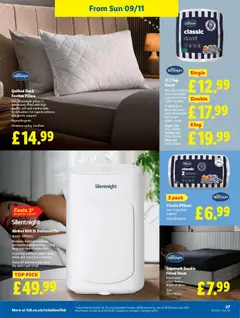 Preview of Lidl - Lidl Weekly valid from 06.11.2025 | Page: 29 | Products: Pillow