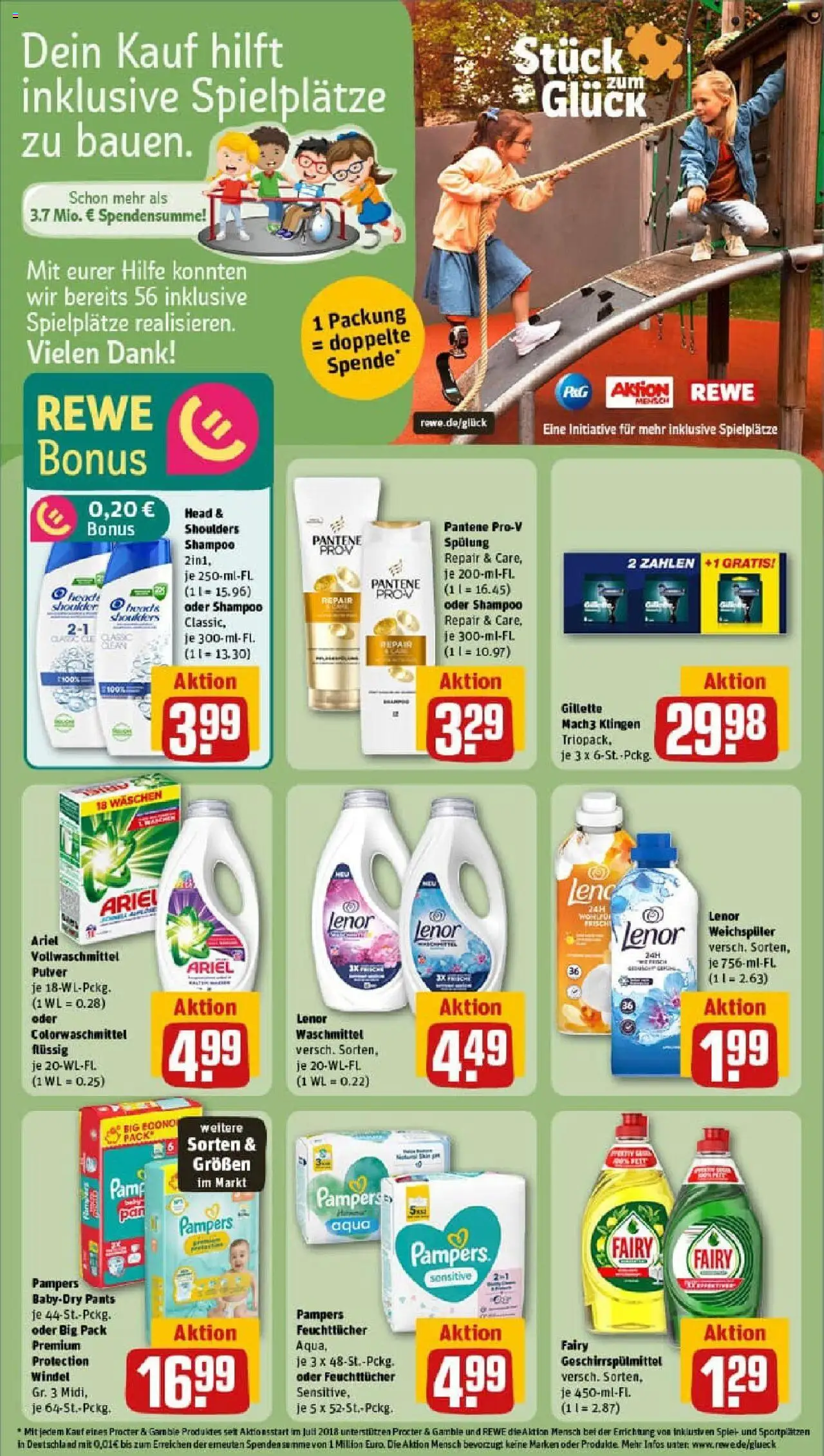 Rewe prospekt Grünberg	 - gültig ab dem 27.07.2025 | Seite: 27 | Produkte: Lenor, Head & shoulders, Spülung, Waschmittel