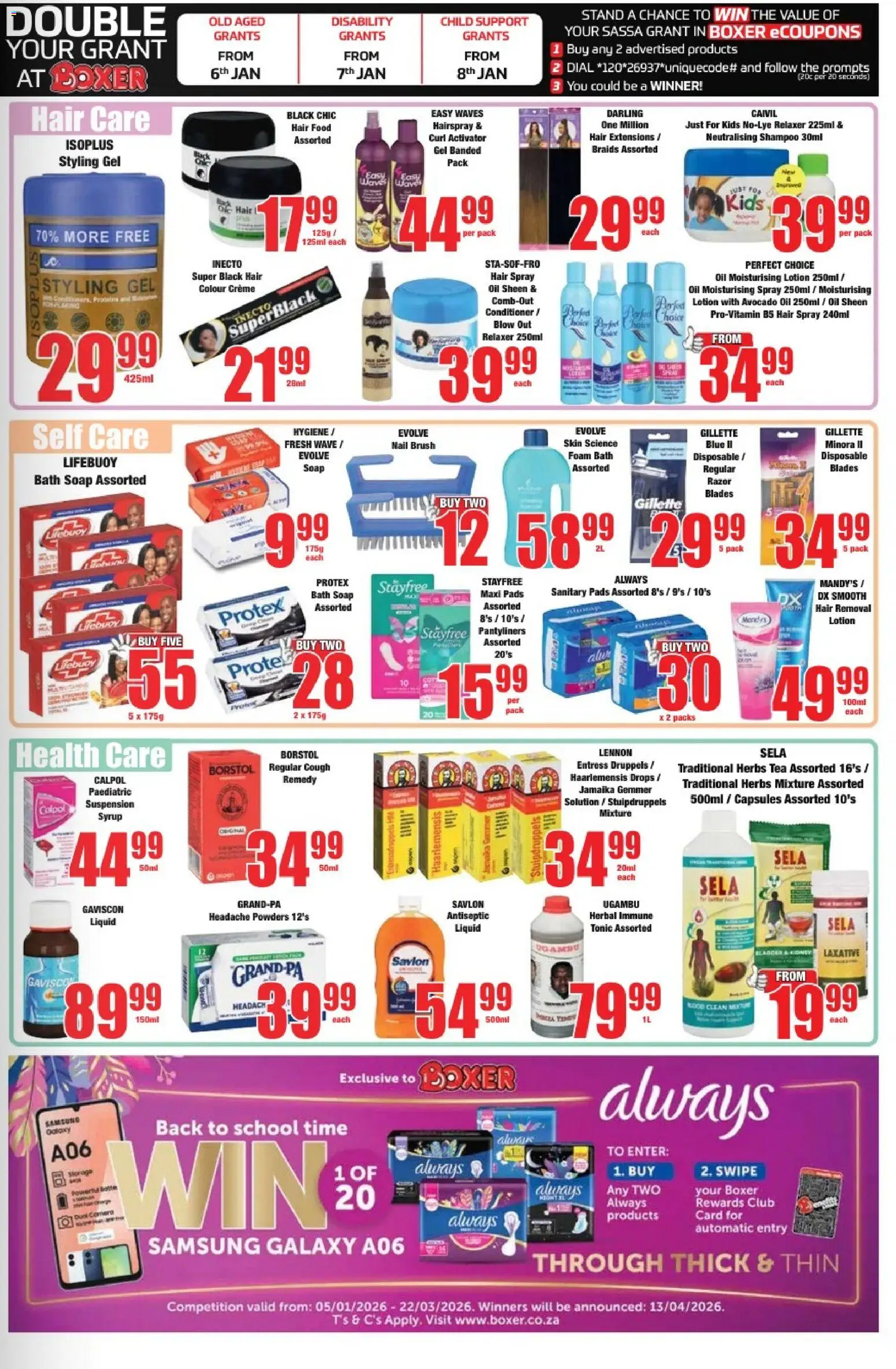 New Boxer catalogue – valid from 05.01.2026 | Page: 11 | Products: Tonic, Oil, Tea, Shampoo