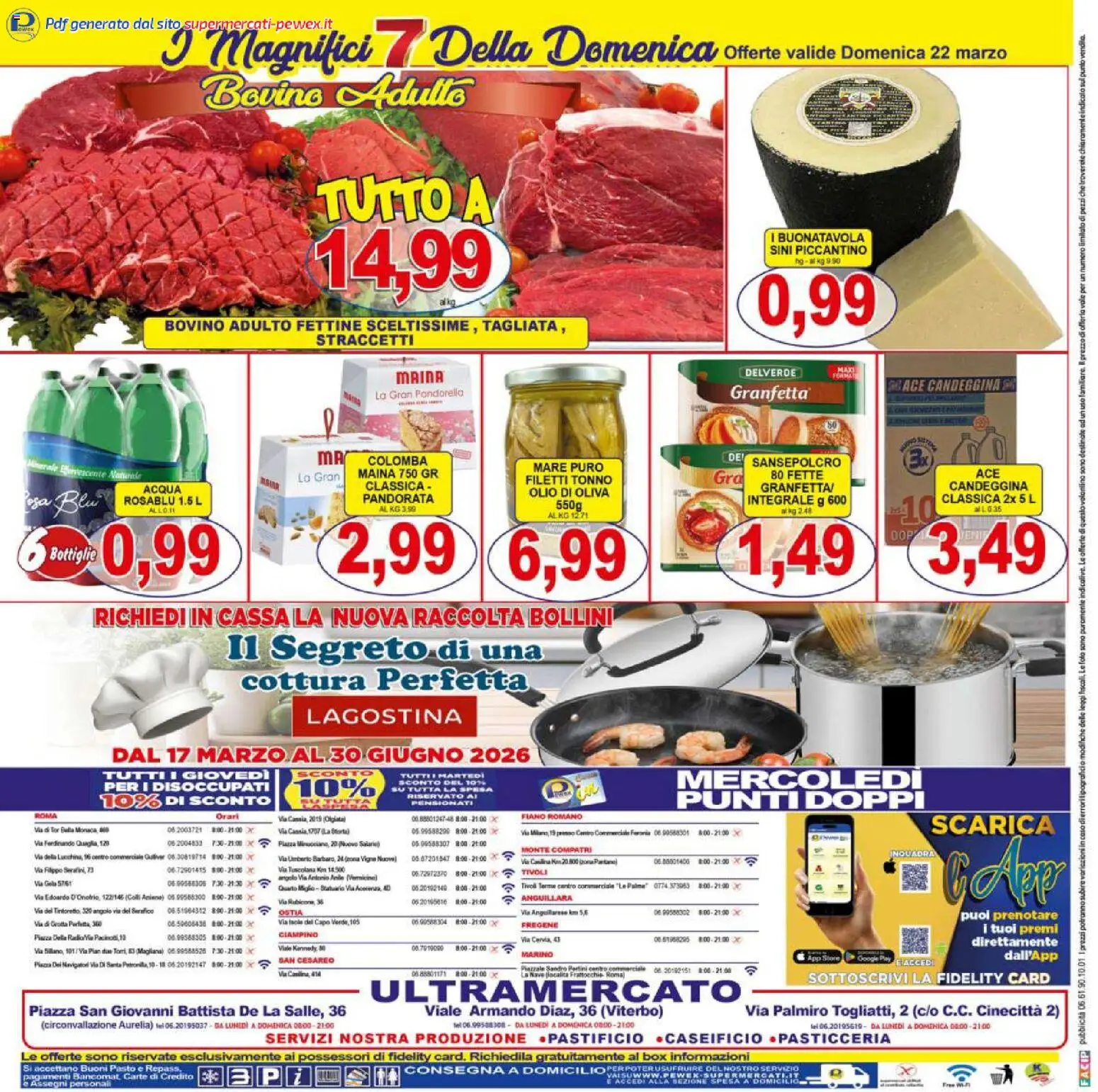 Volantino Pewex del 17.03.2026 | Pagina: 32 | Prodotti: Candeggina, Acqua, Olio, Olio di Oliva