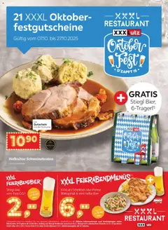 XXXLutz Oktober Festchutscheine ab 07.10.2025 gültig