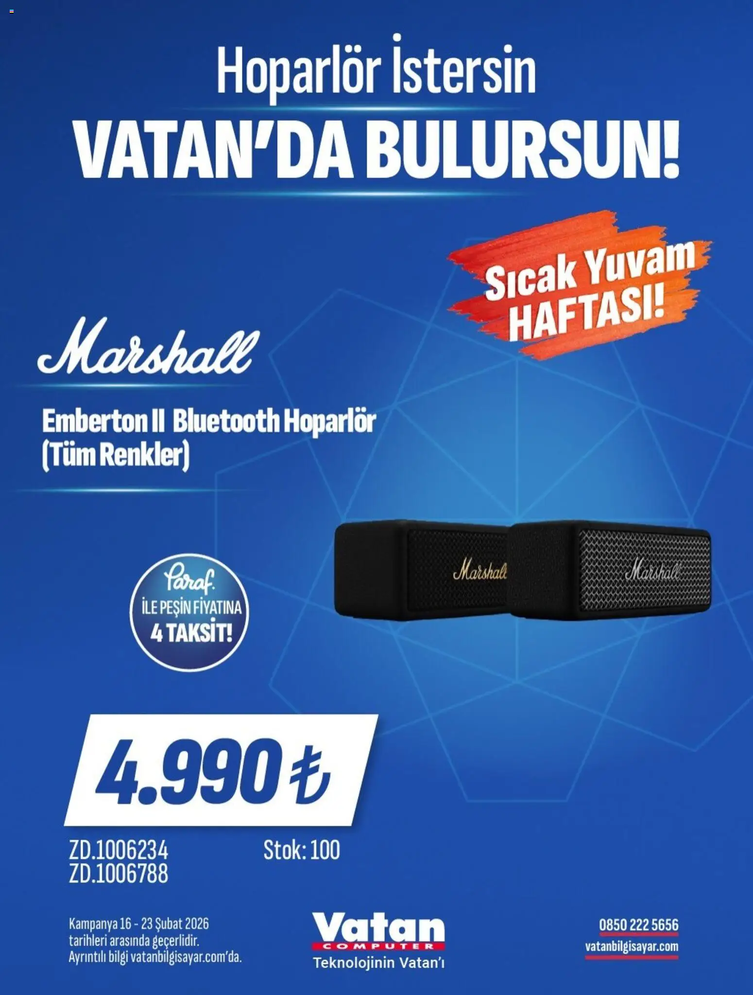 Vatan Bilgisayar İndirim - 16.02.2026 tarihinden itibaren geçerlidir | Sayfa: 9 | Ürünler: Hoparlör