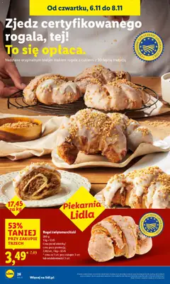 Pogląd oferty "Lidl Gazetka" - ważna od 06.11.2025 | Strona: 26 | Produkty: Piekarnia