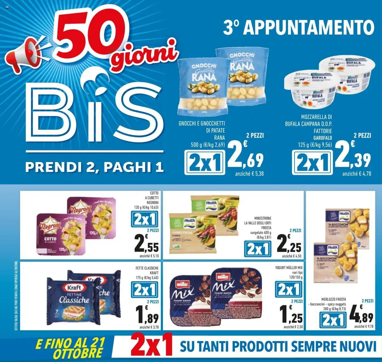 Volantino Conad del 23.09.2025 | Pagina: 4 | Prodotti: Merluzzo, Patate, Mozzarella, Gnocchetti